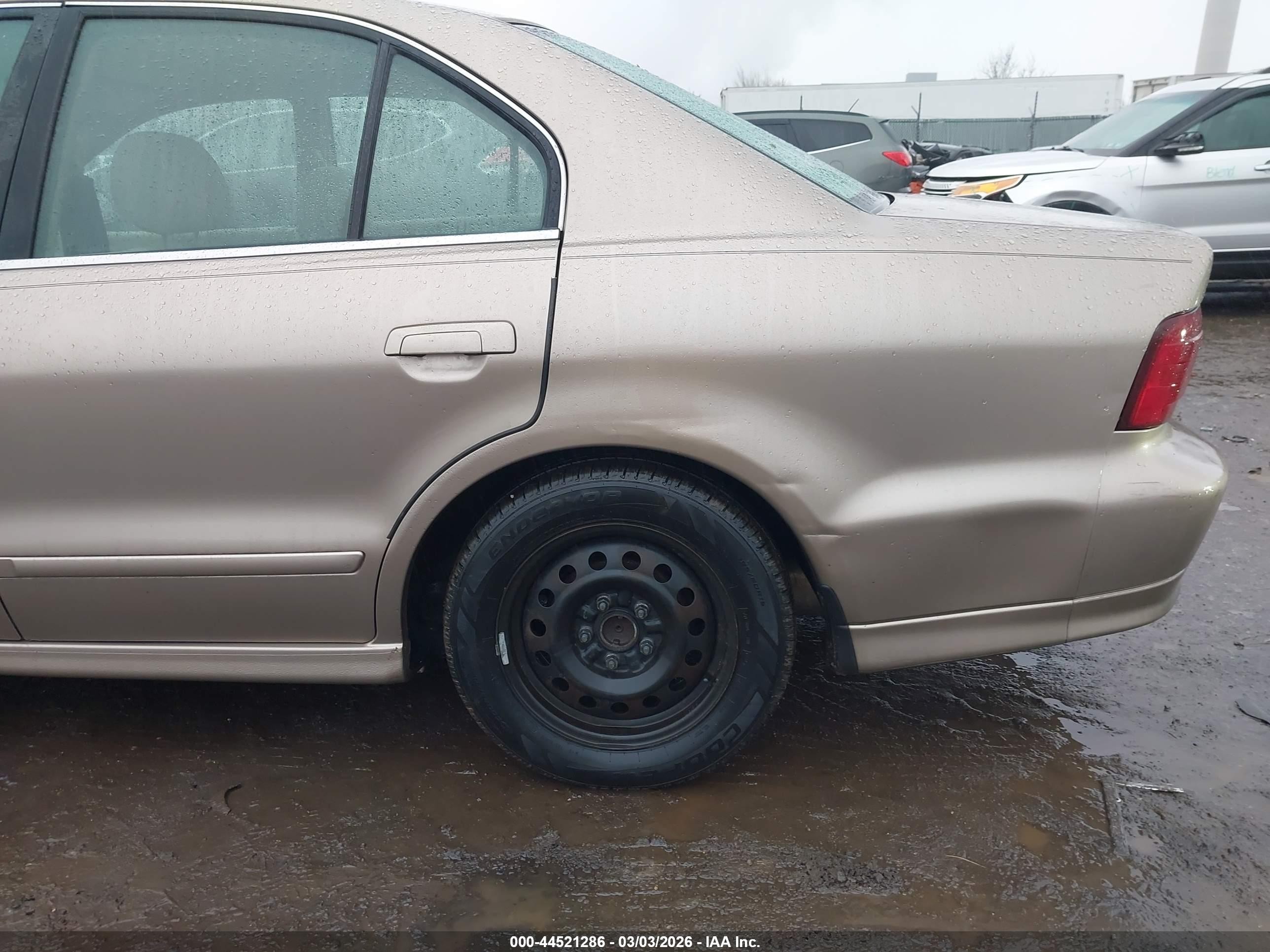 1999 Mitsubishi Galant Es Gray vin: 4A3AA46G3XE062208