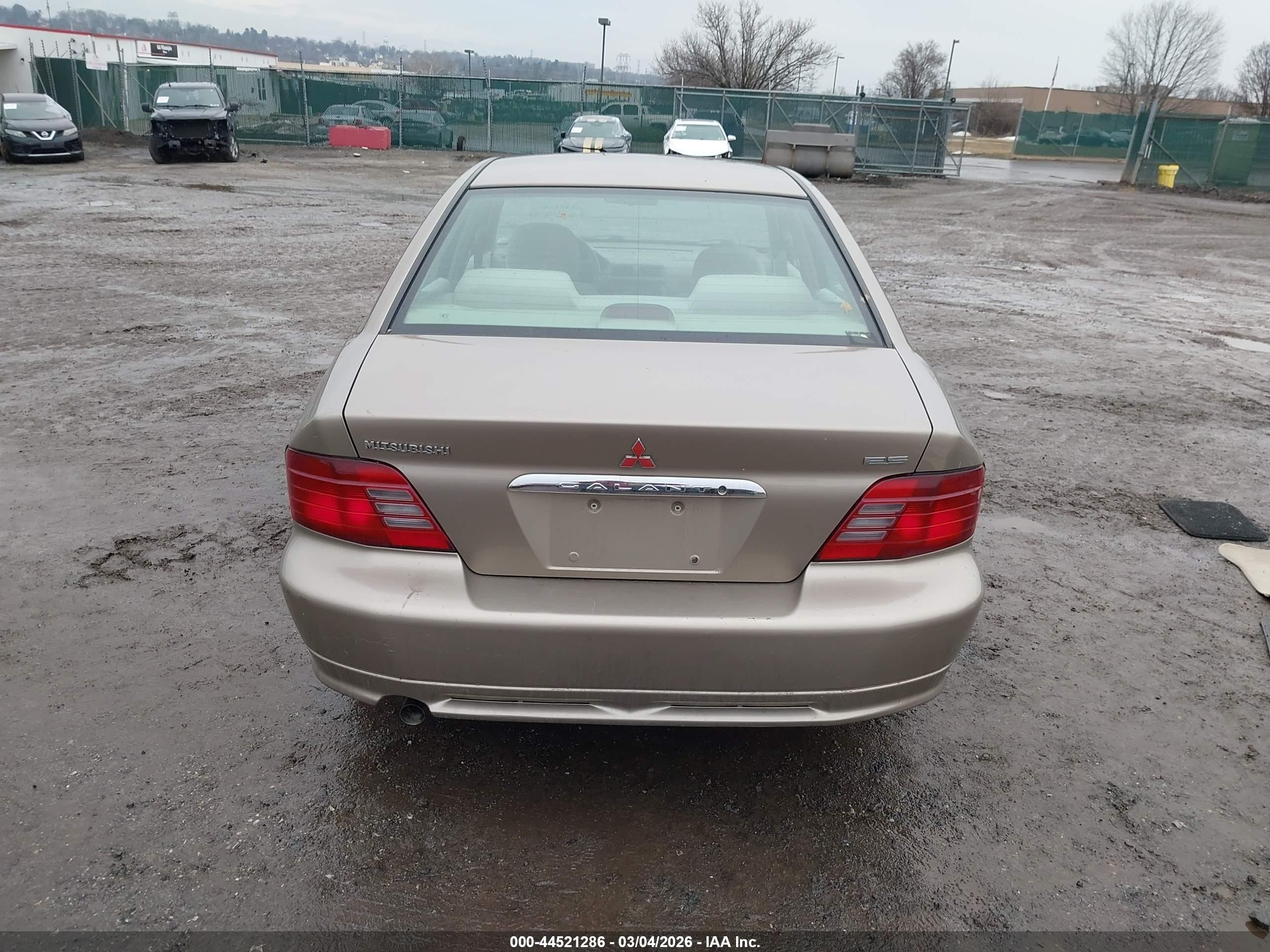 1999 Mitsubishi Galant Es Gray vin: 4A3AA46G3XE062208