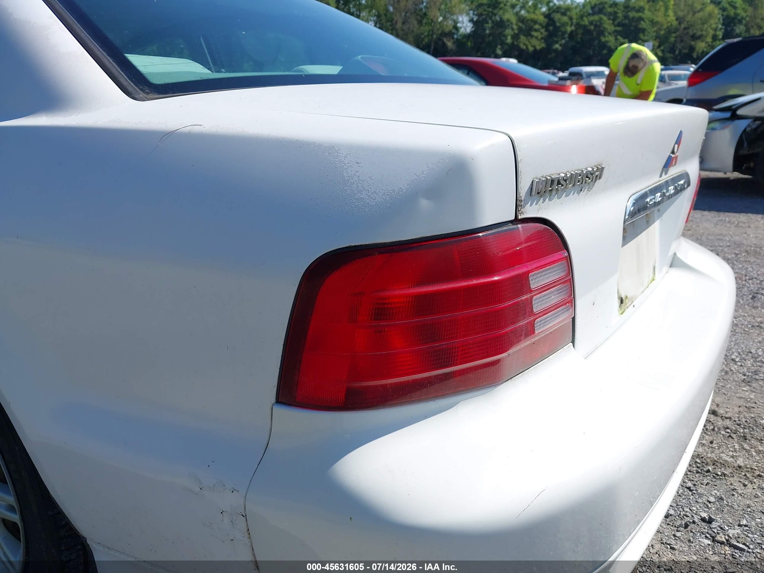 2000 Mitsubishi Galant Es White vin: 4A3AA46G3YE165775