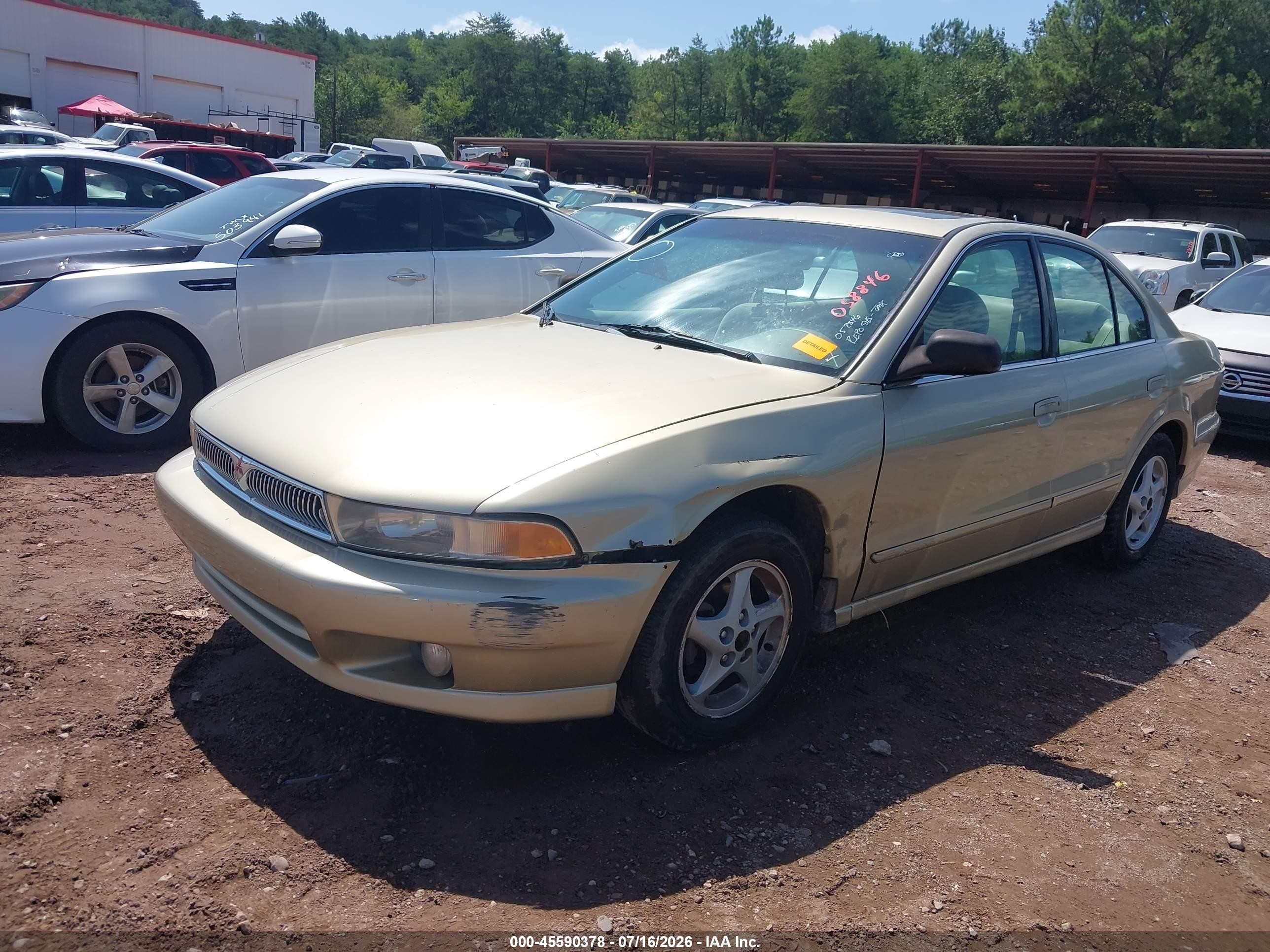 2001 Mitsubishi Galant Es Silver vin: 4A3AA46G51E058846