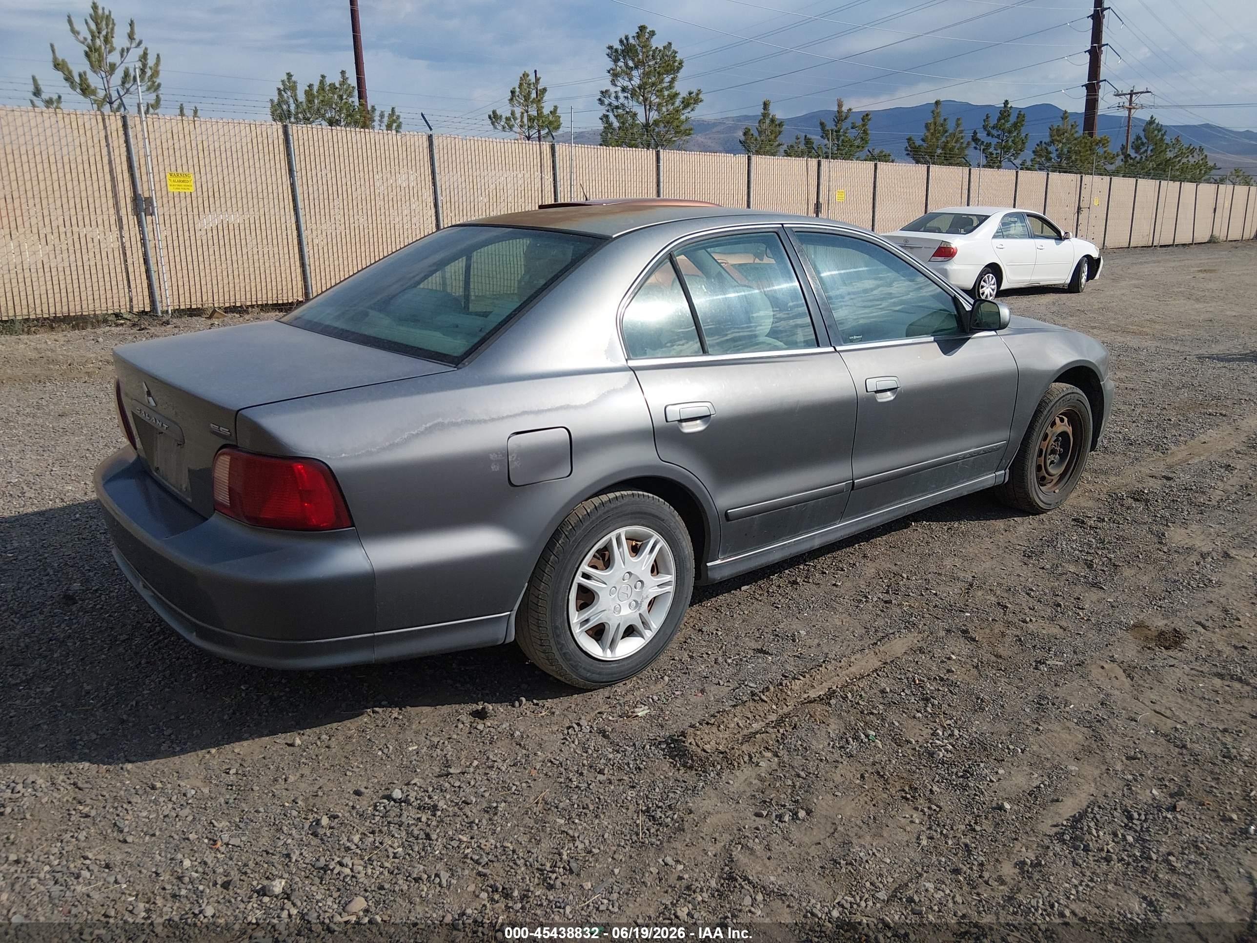 2003 Mitsubishi Galant Es/ls Gray vin: 4A3AA46G53E054315