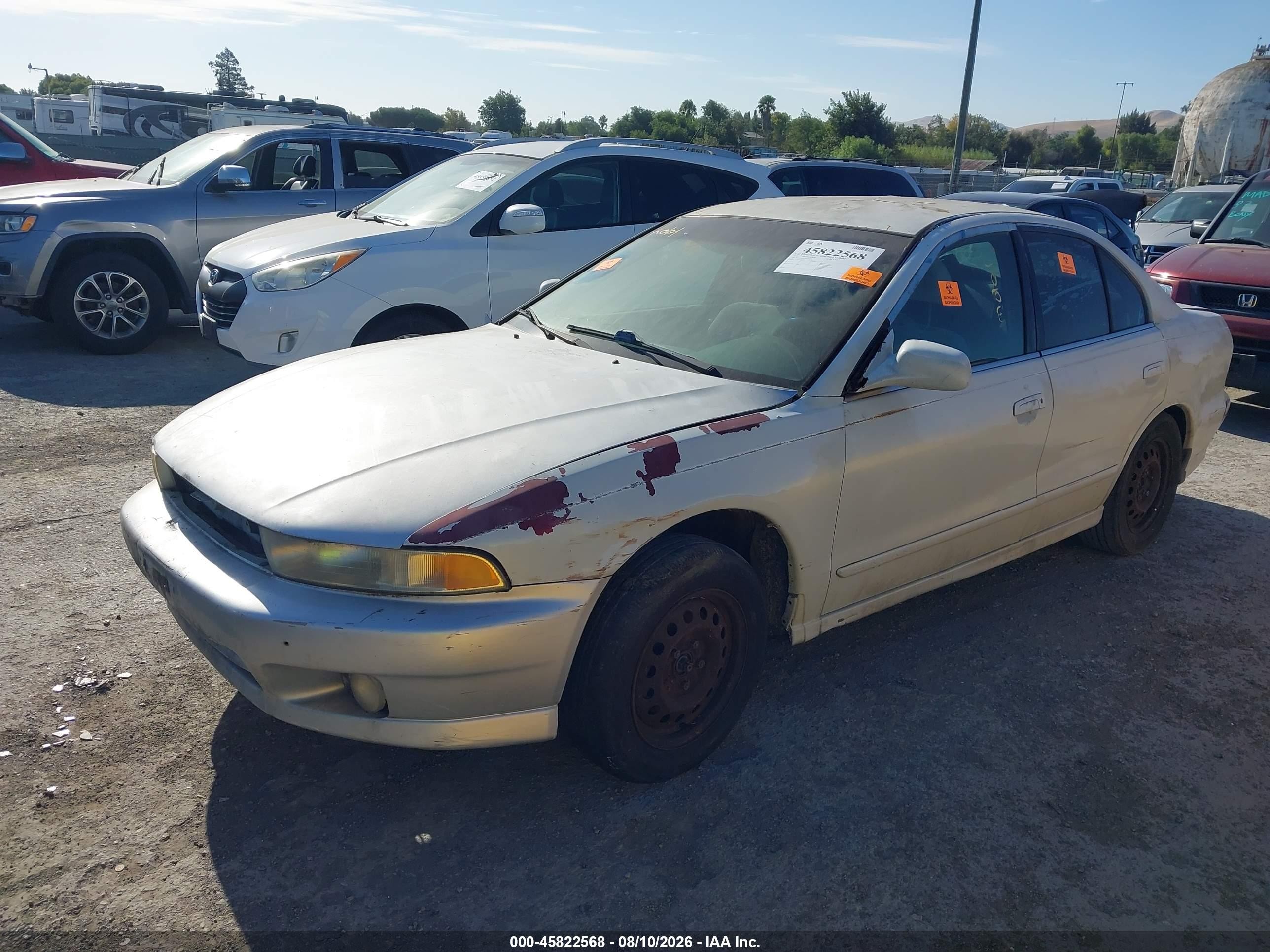 2003 Mitsubishi Galant Es/ls Silver vin: 4A3AA46G53E165575
