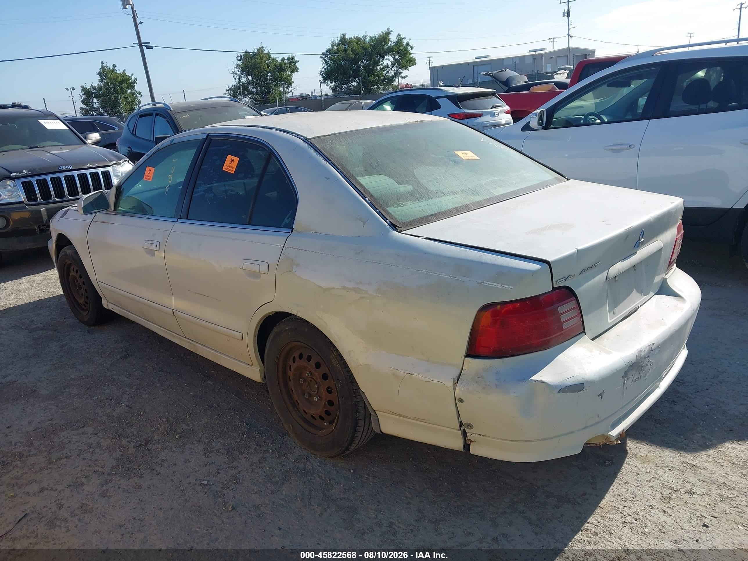 2003 Mitsubishi Galant Es/ls Silver vin: 4A3AA46G53E165575