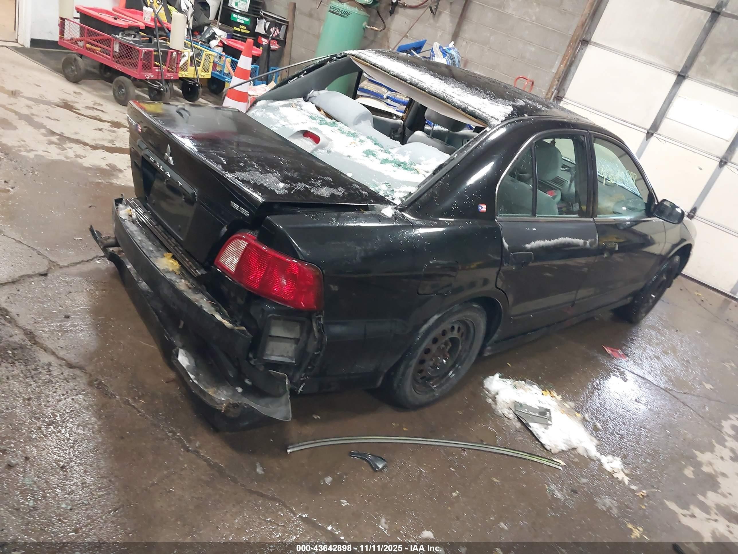 2002 Mitsubishi Galant Es/ls Black vin: 4A3AA46G62E073566