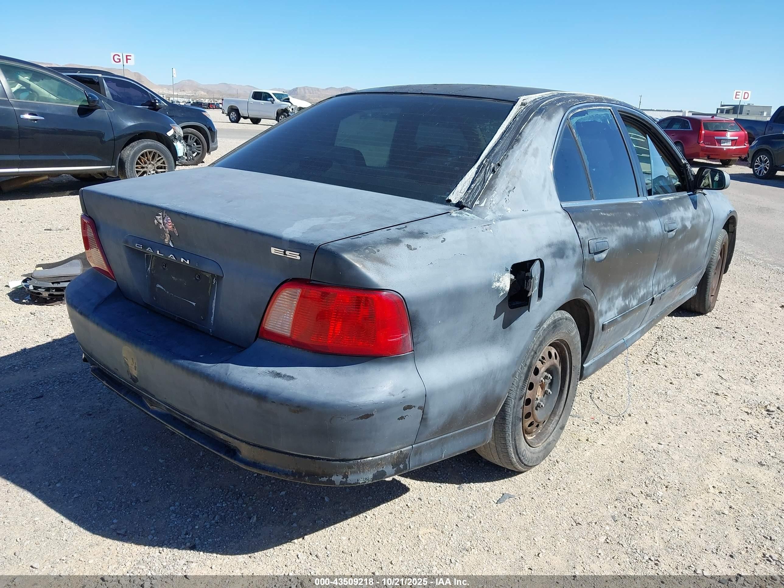 2002 Mitsubishi Galant Es/ls Черный vin: 4A3AA46G72E047591