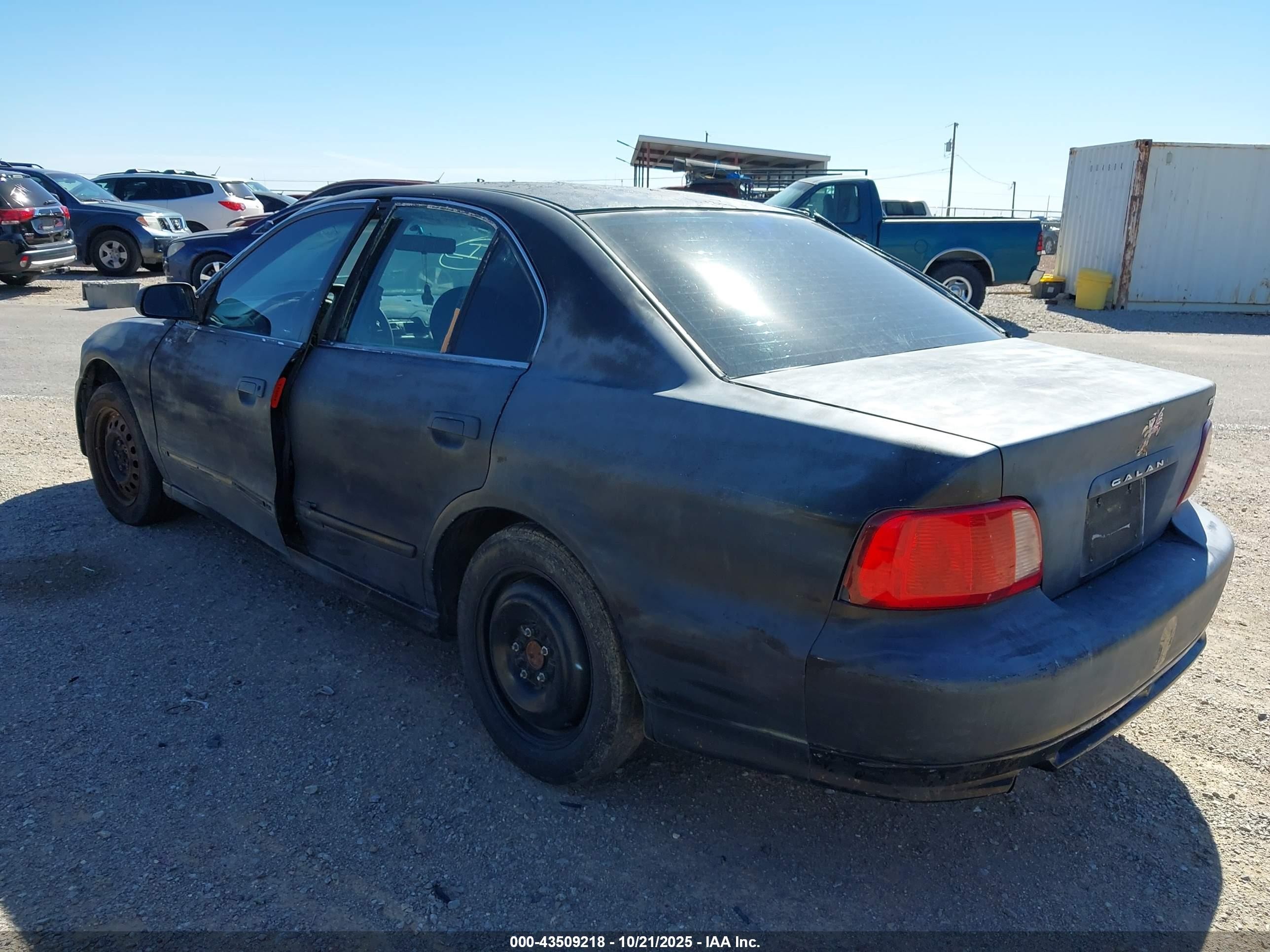 2002 Mitsubishi Galant Es/ls Черный vin: 4A3AA46G72E047591