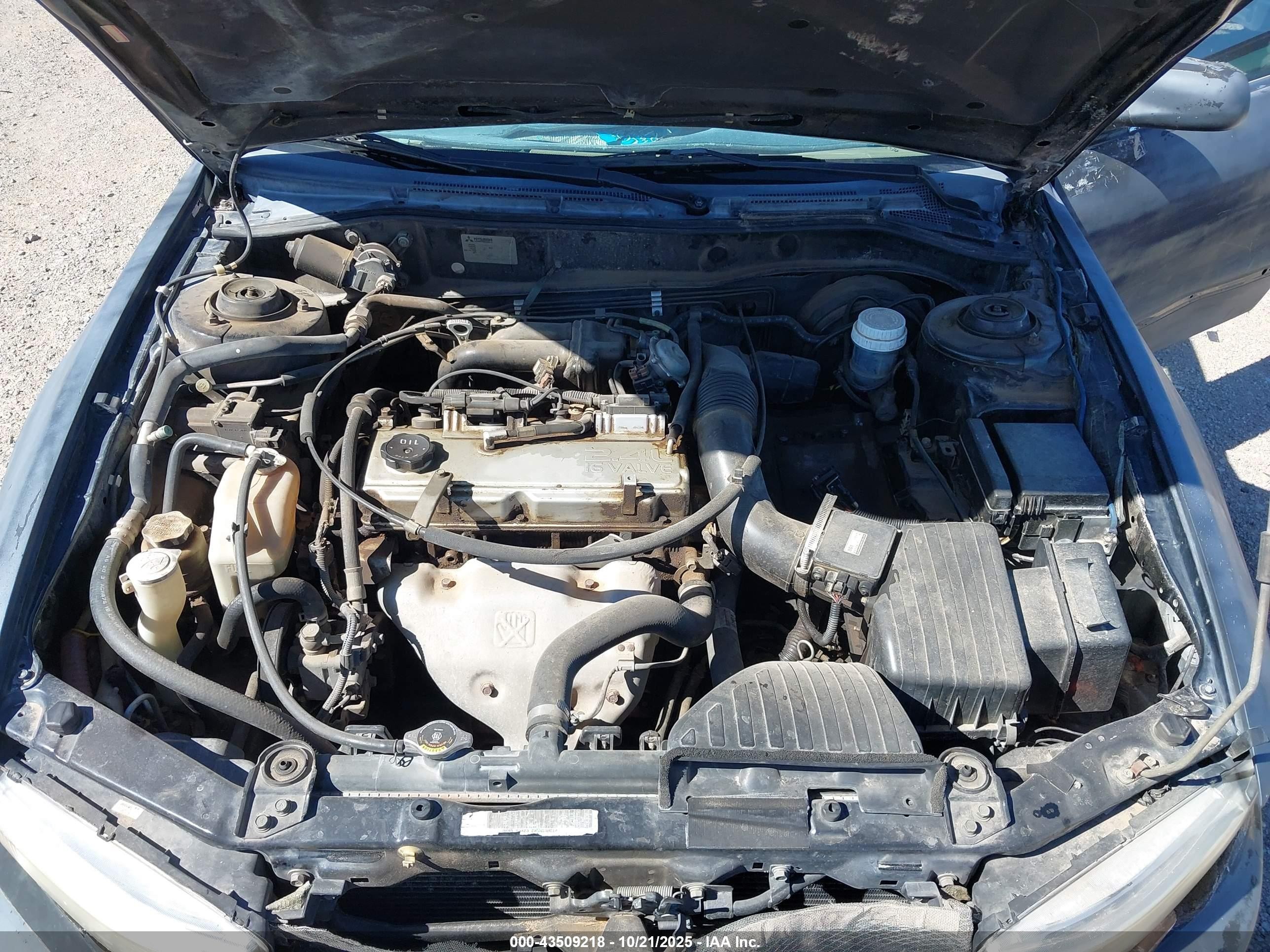 2002 Mitsubishi Galant Es/ls Черный vin: 4A3AA46G72E047591