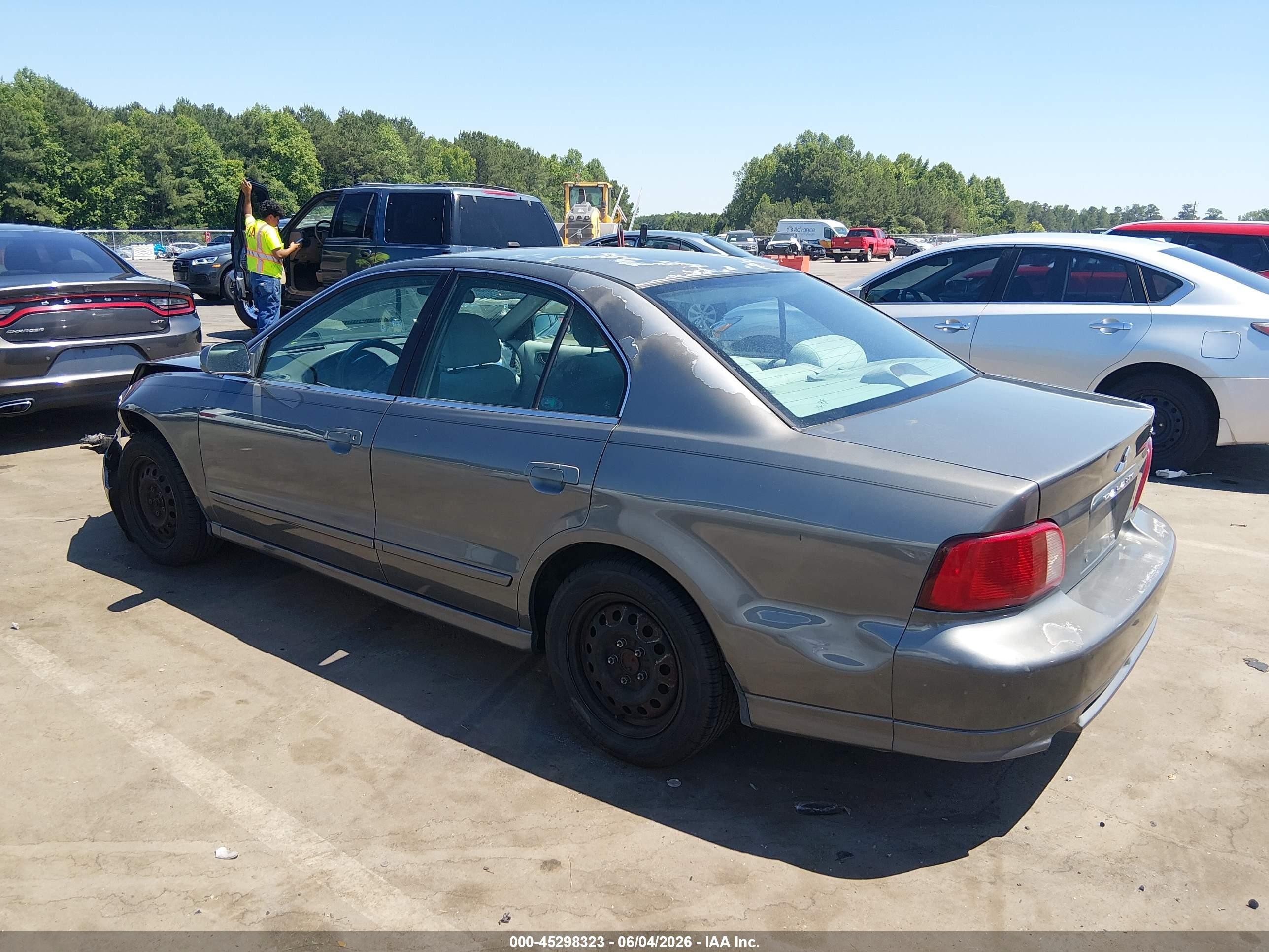 2003 Mitsubishi Galant Es/ls Gray vin: 4A3AA46G73E211892