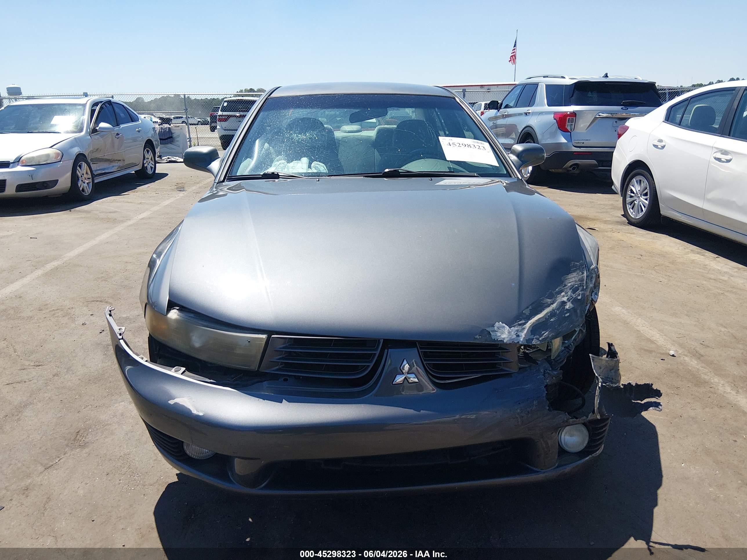 2003 Mitsubishi Galant Es/ls Gray vin: 4A3AA46G73E211892