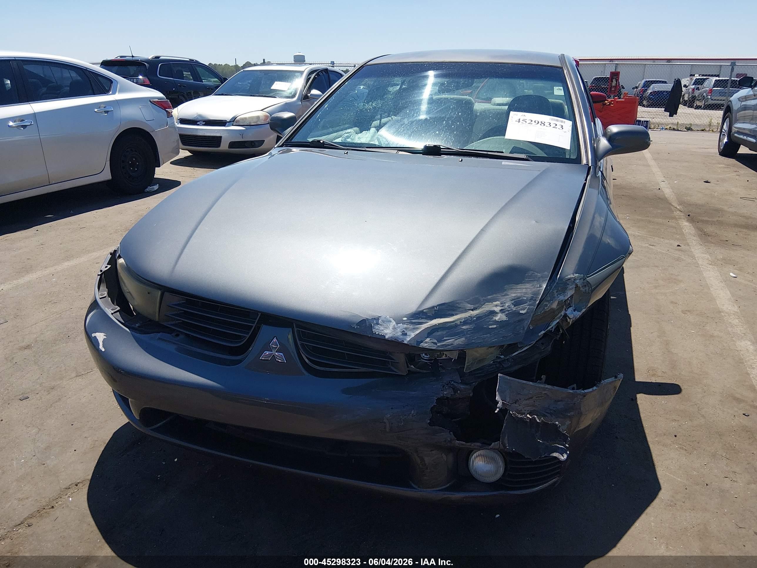 2003 Mitsubishi Galant Es/ls Gray vin: 4A3AA46G73E211892