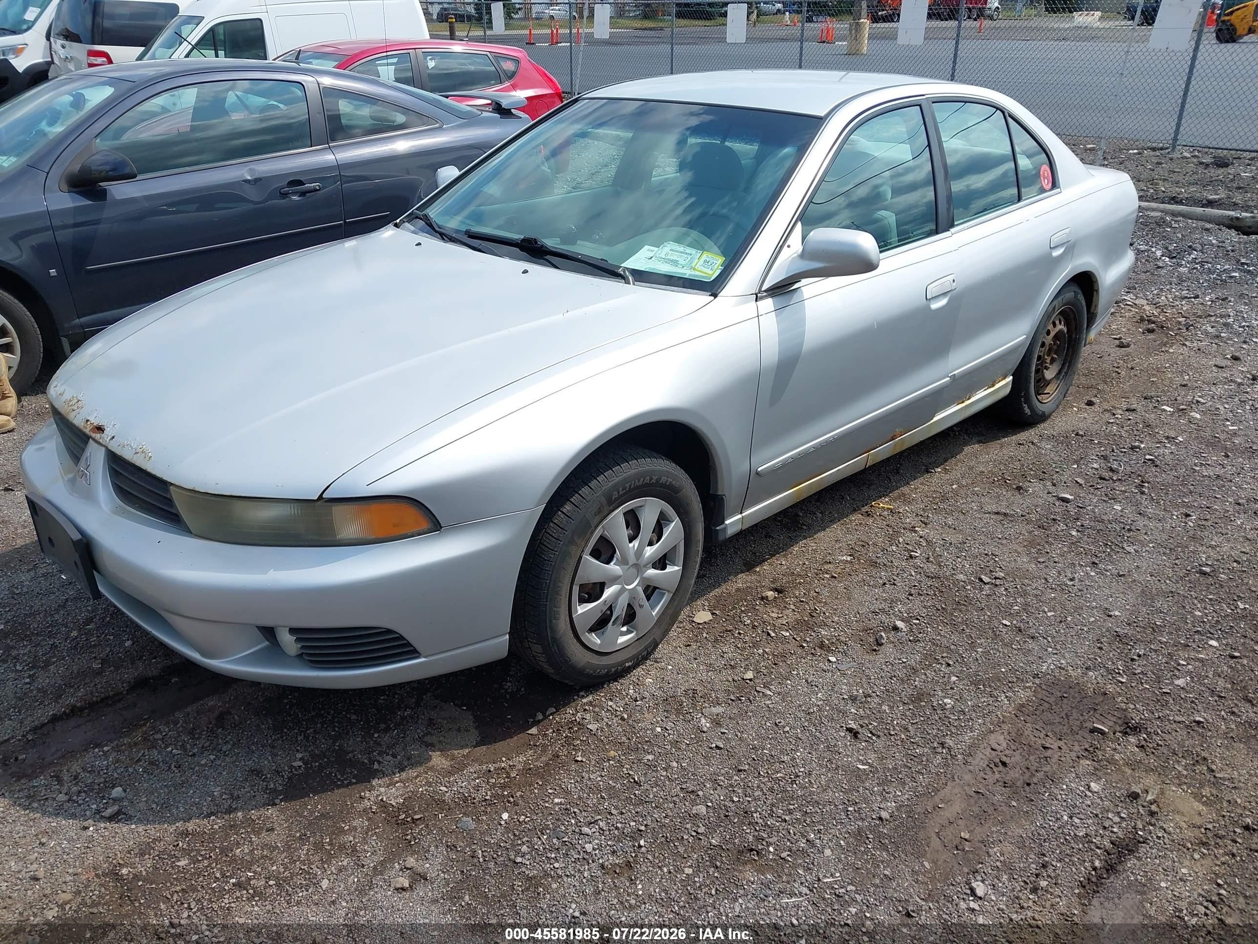 2003 Mitsubishi Galant Es/ls Silver vin: 4A3AA46G83E185822