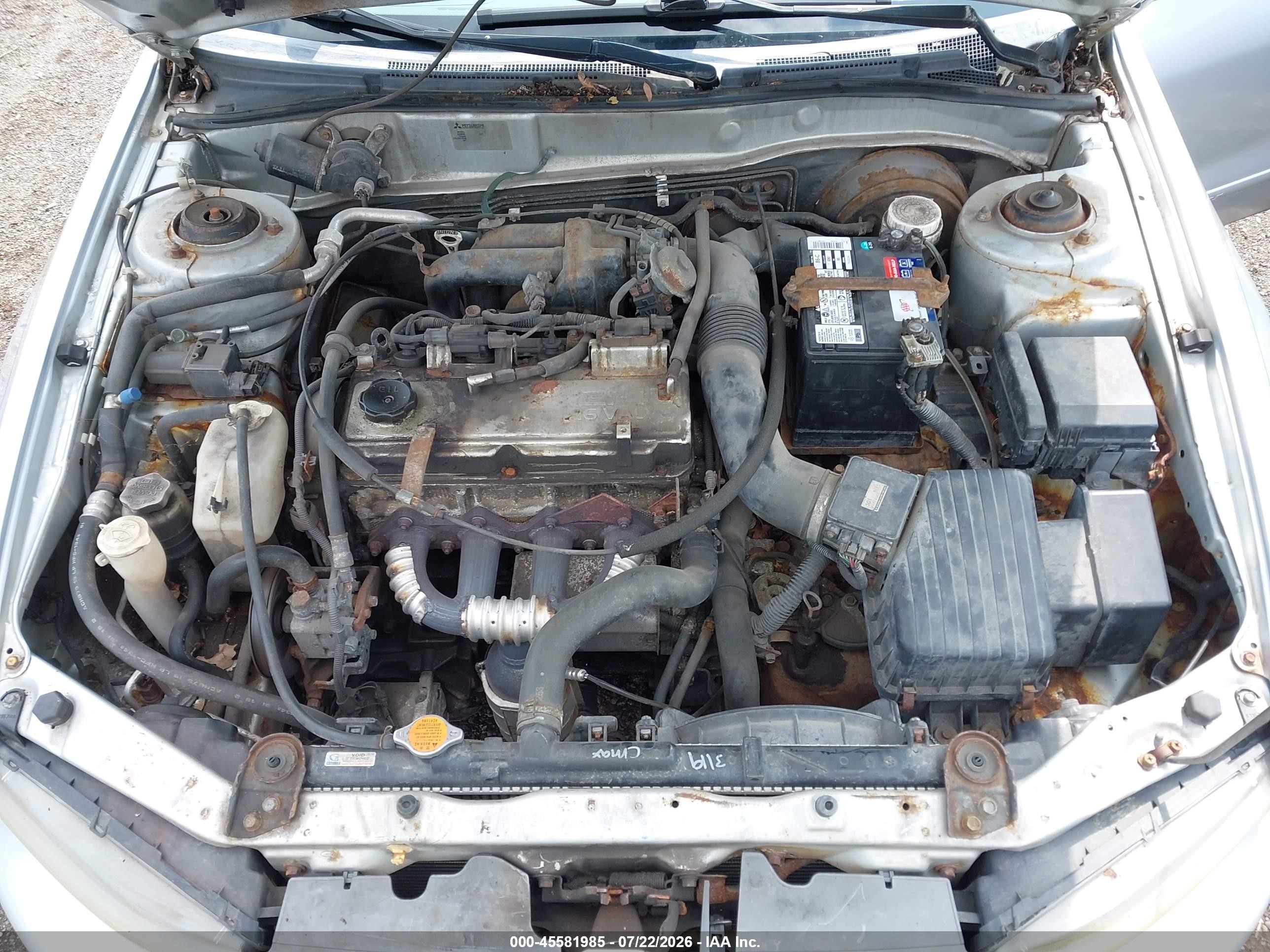 2003 Mitsubishi Galant Es/ls Silver vin: 4A3AA46G83E185822