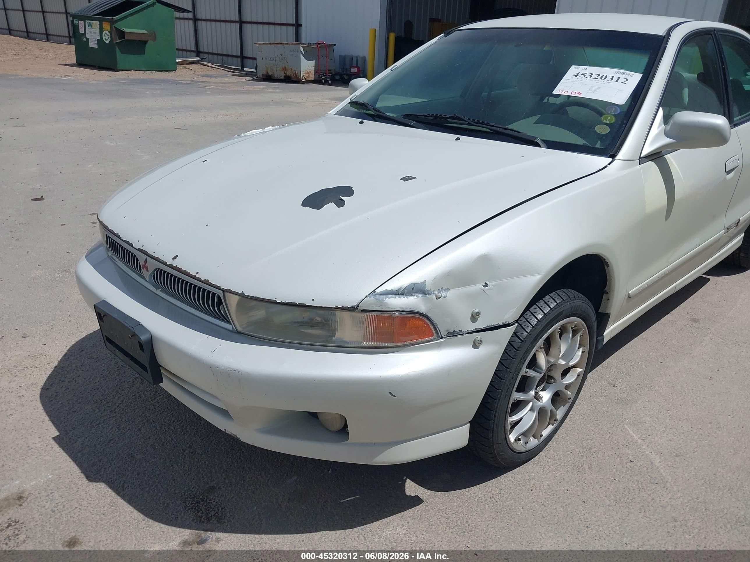 2000 Mitsubishi Galant Es White vin: 4A3AA46G8YE037662