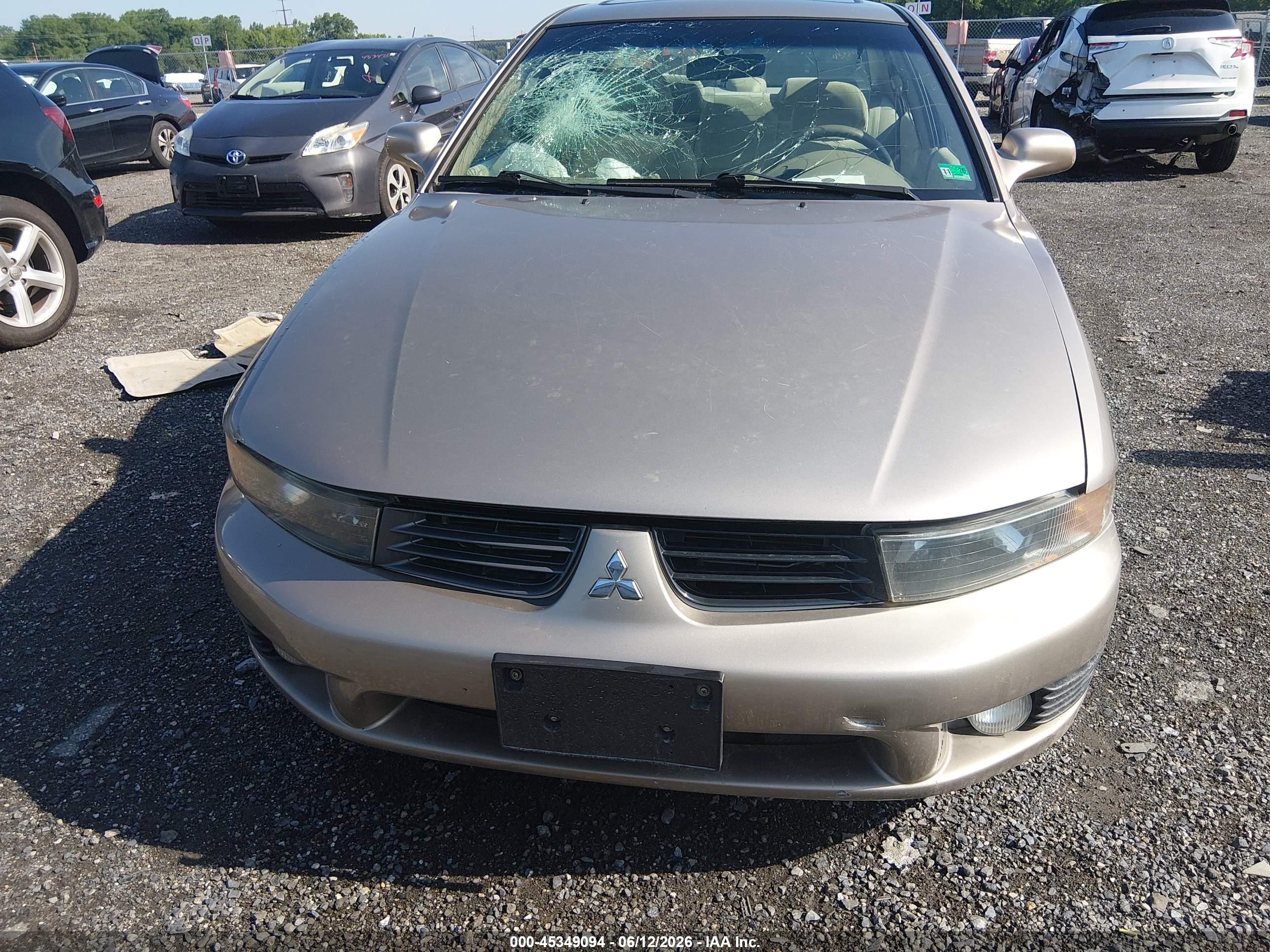 2002 Mitsubishi Galant Es/ls Beige vin: 4A3AA46G92E030016
