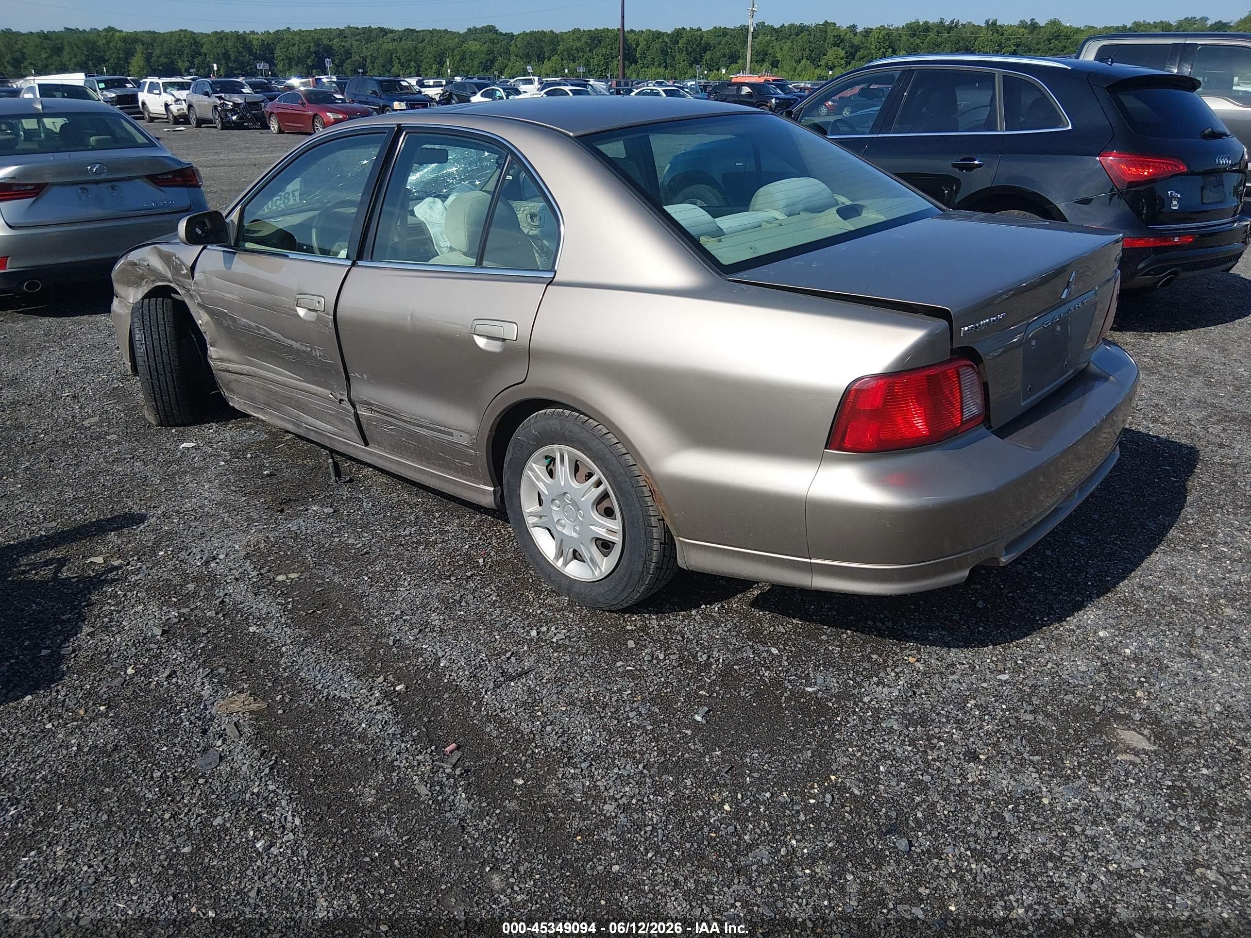 2002 Mitsubishi Galant Es/ls Beige vin: 4A3AA46G92E030016