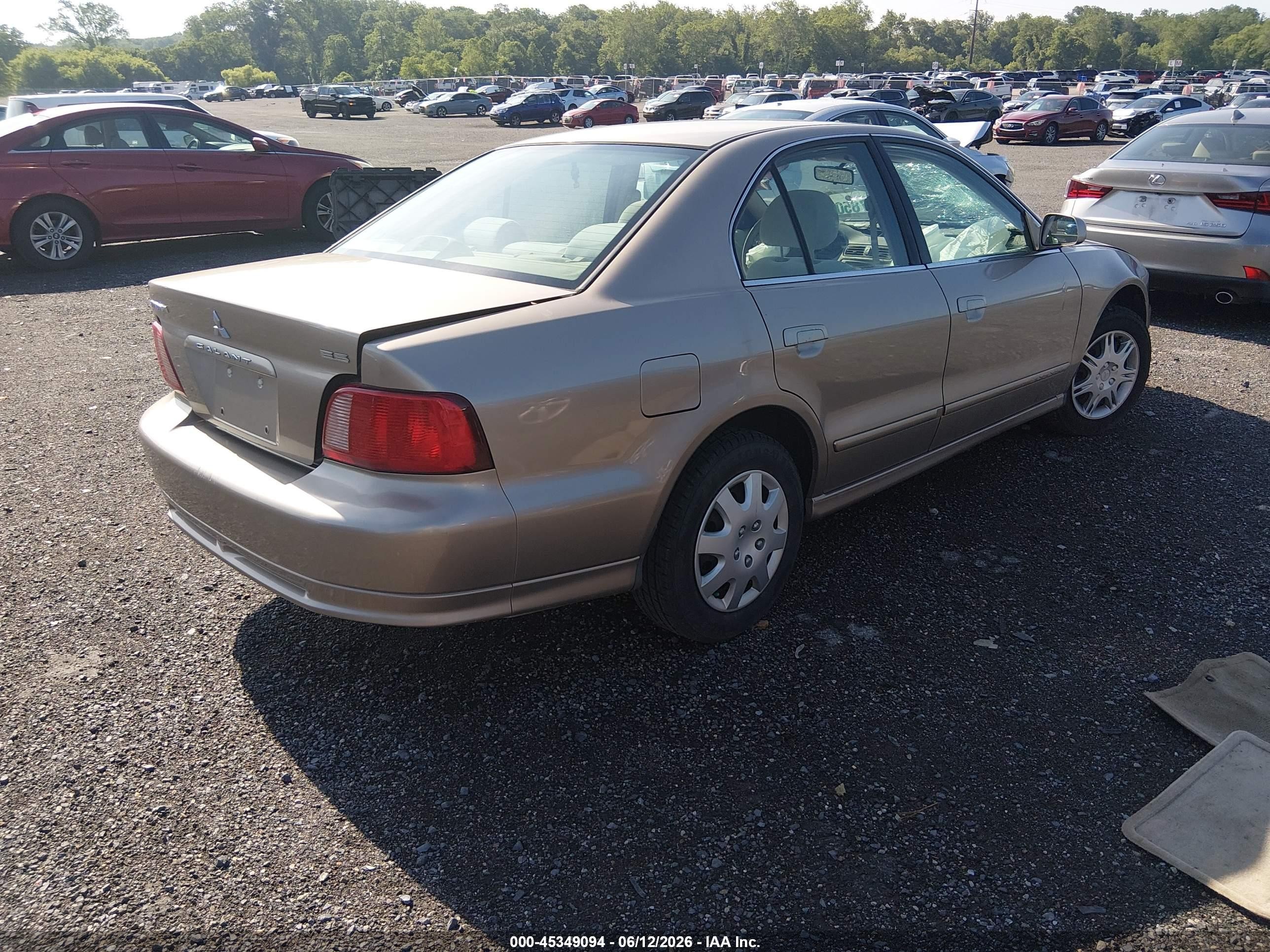 2002 Mitsubishi Galant Es/ls Beige vin: 4A3AA46G92E030016