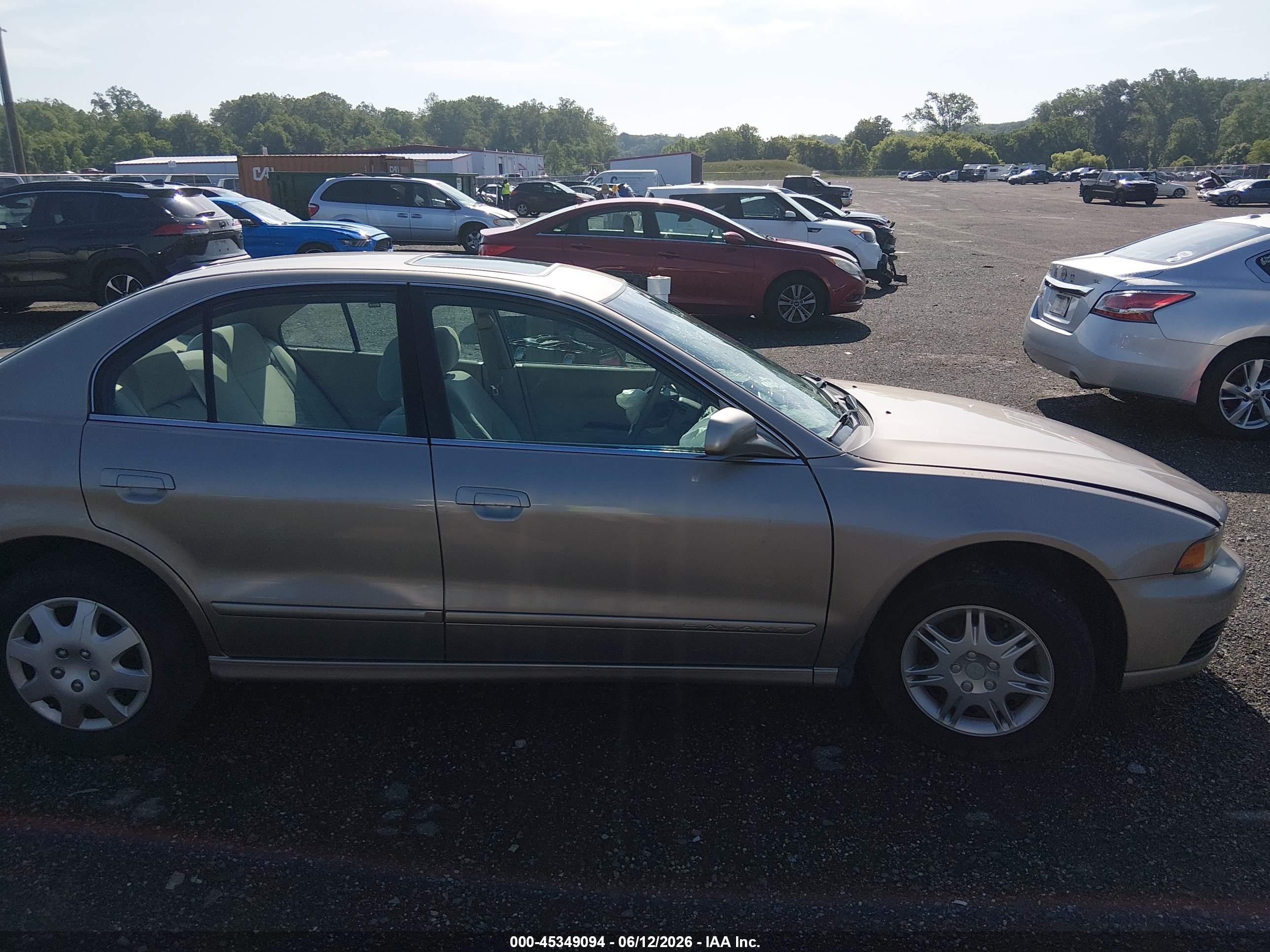 2002 Mitsubishi Galant Es/ls Beige vin: 4A3AA46G92E030016