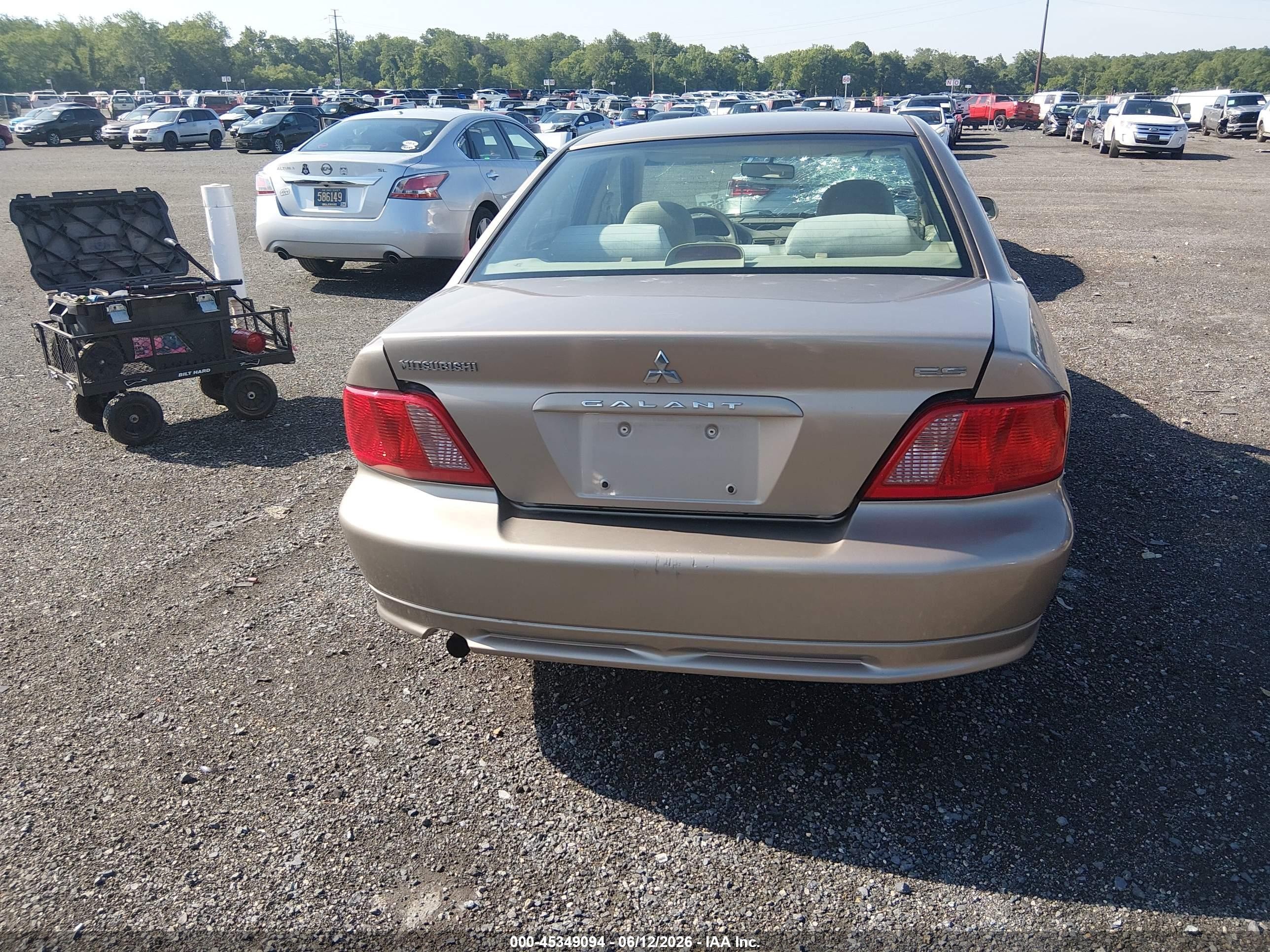 2002 Mitsubishi Galant Es/ls Beige vin: 4A3AA46G92E030016