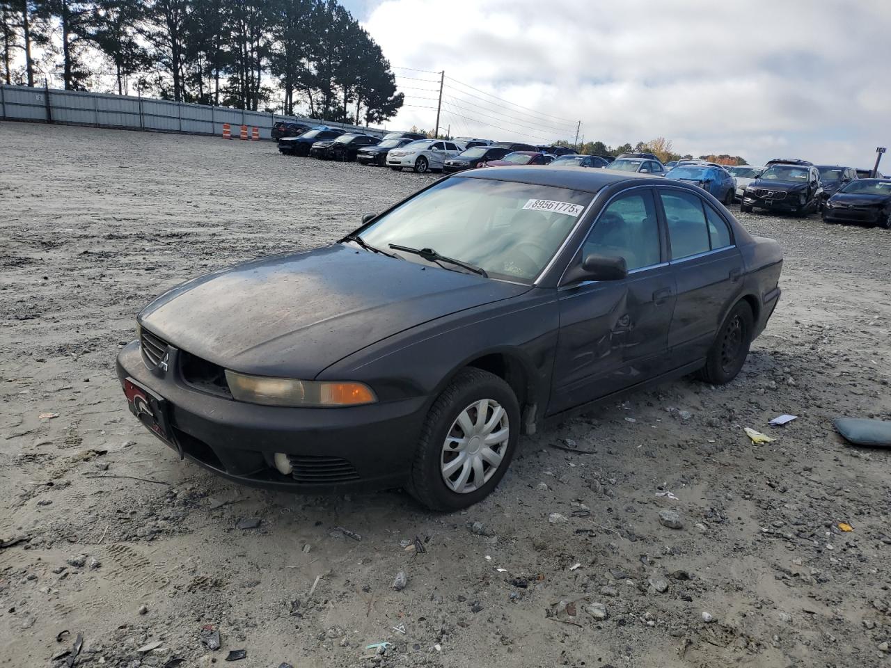 2002 Mitsubishi Galant Es Black vin: 4A3AA46GX2E060271