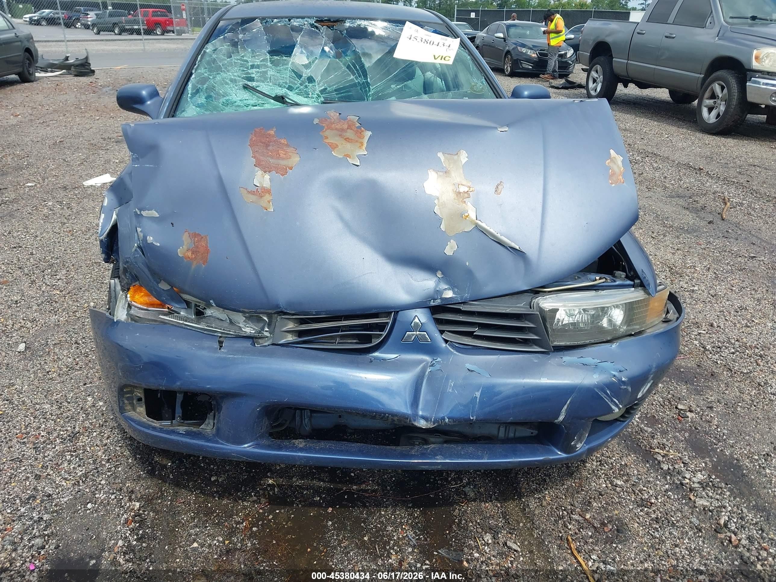 2003 Mitsubishi Galant Es/ls Blue vin: 4A3AA46GX3E055041