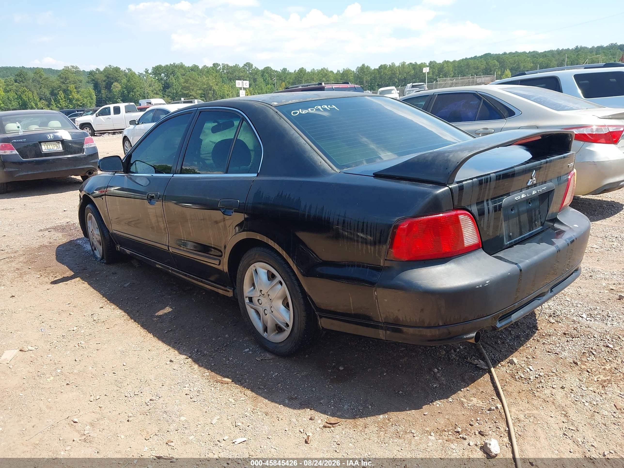 2003 Mitsubishi Galant Es V6/gtz/ls V6 Black vin: 4A3AA46H33E060994