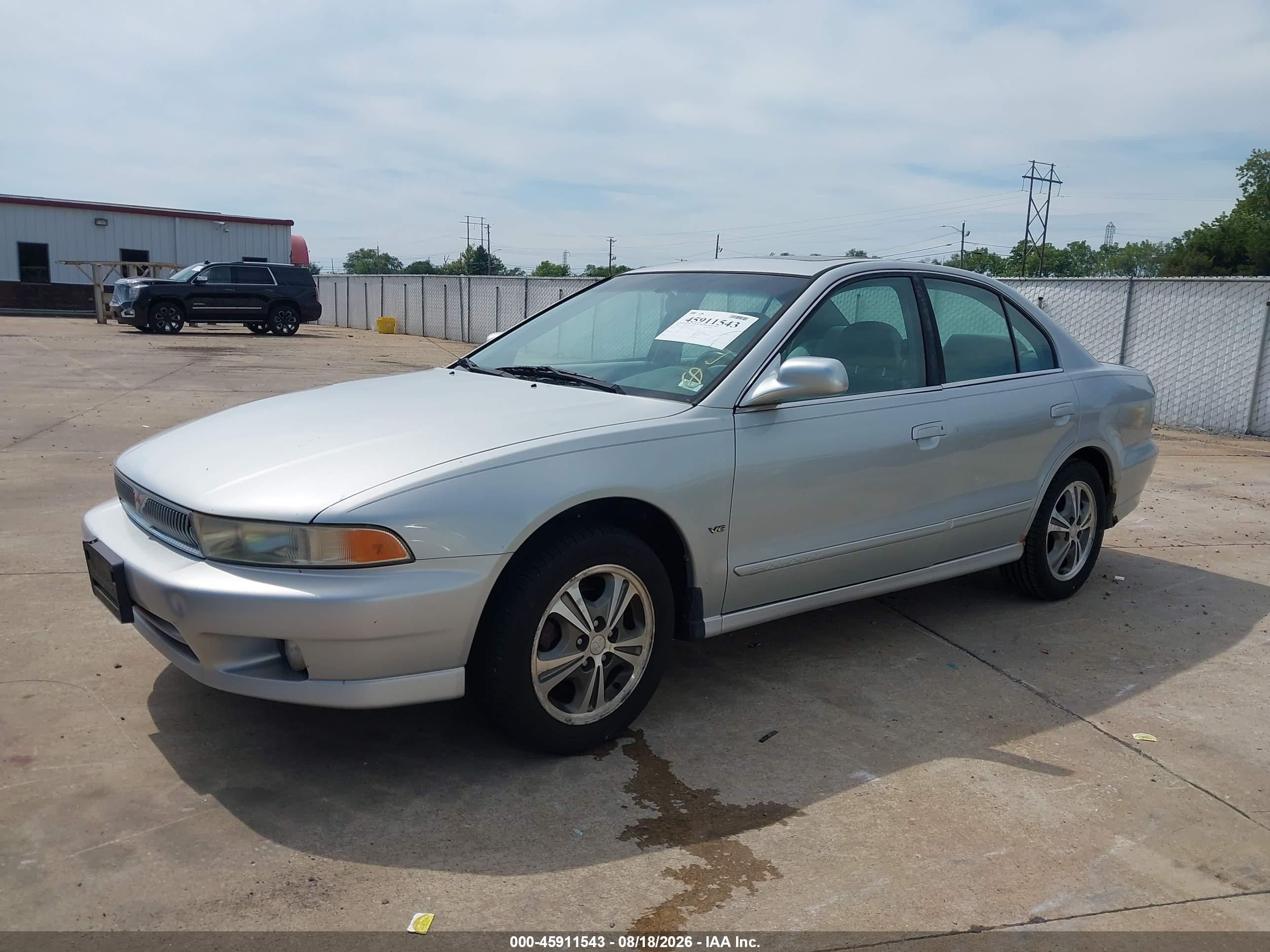 2001 Mitsubishi Galant Es V6/gtz Silver vin: 4A3AA46H41E084170