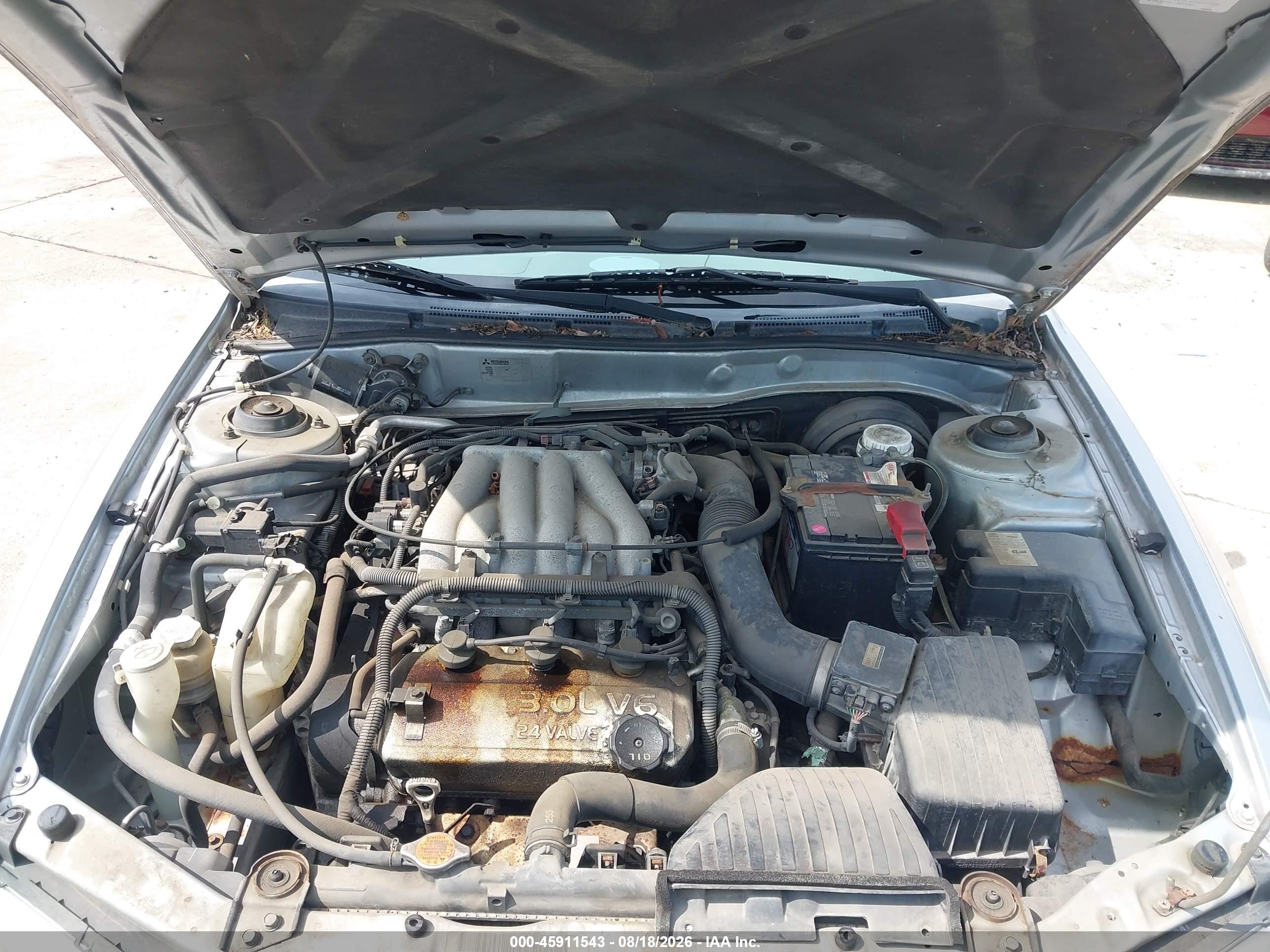 2001 Mitsubishi Galant Es V6/gtz Silver vin: 4A3AA46H41E084170