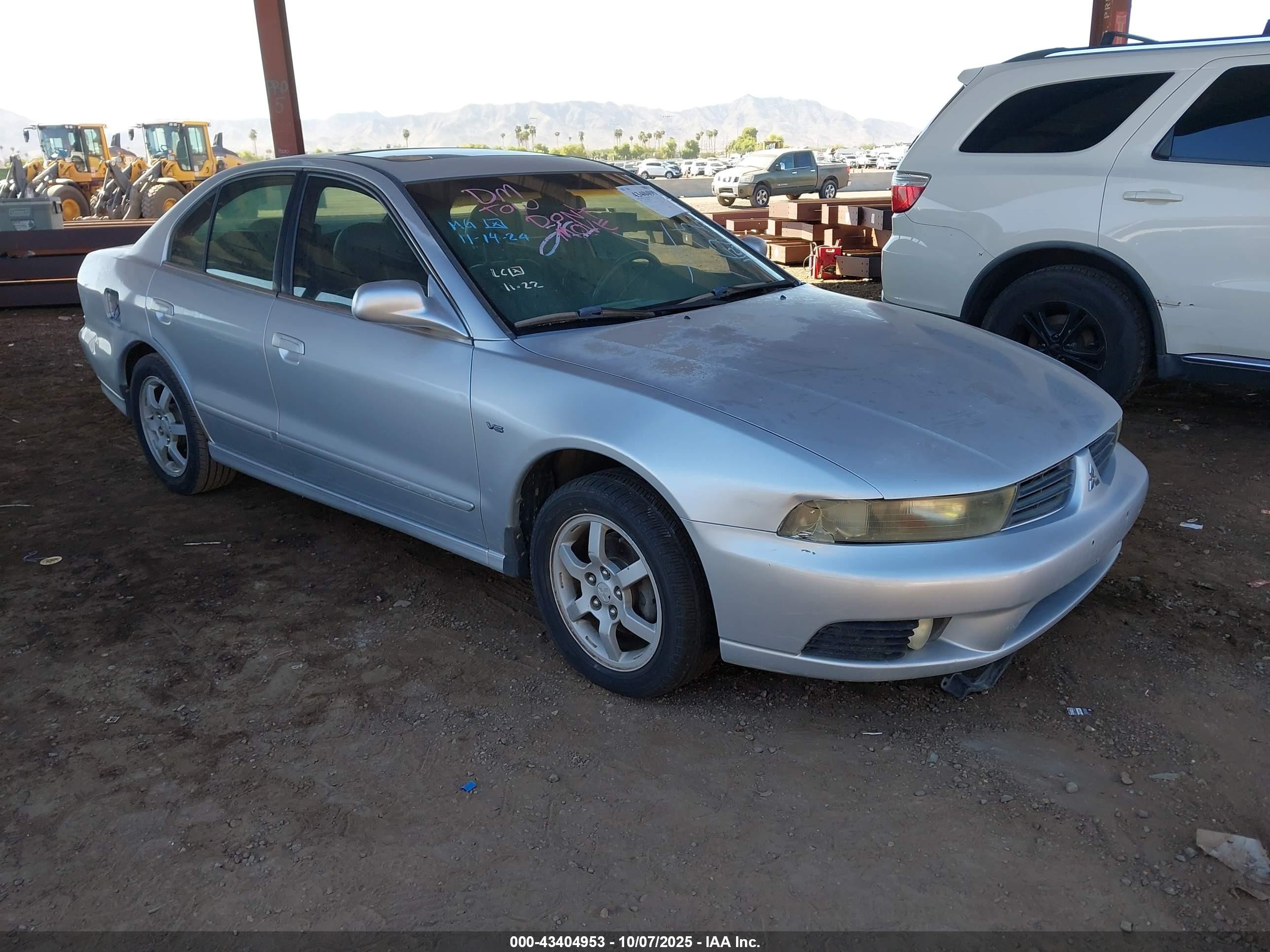 2002 Mitsubishi Galant Es V6/gtz/ls V6 Silver vin: 4A3AA46H92E129623