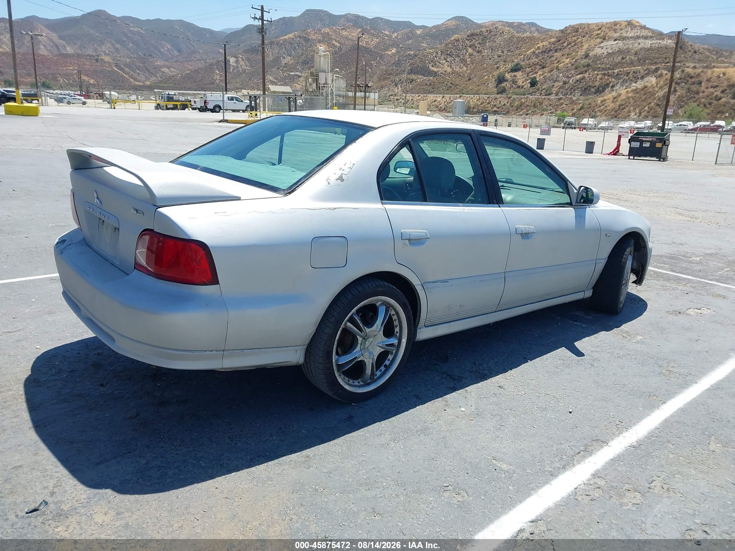 2003 Mitsubishi Galant Es V6/gtz/ls V6 Silver vin: 4A3AA46H93E128165