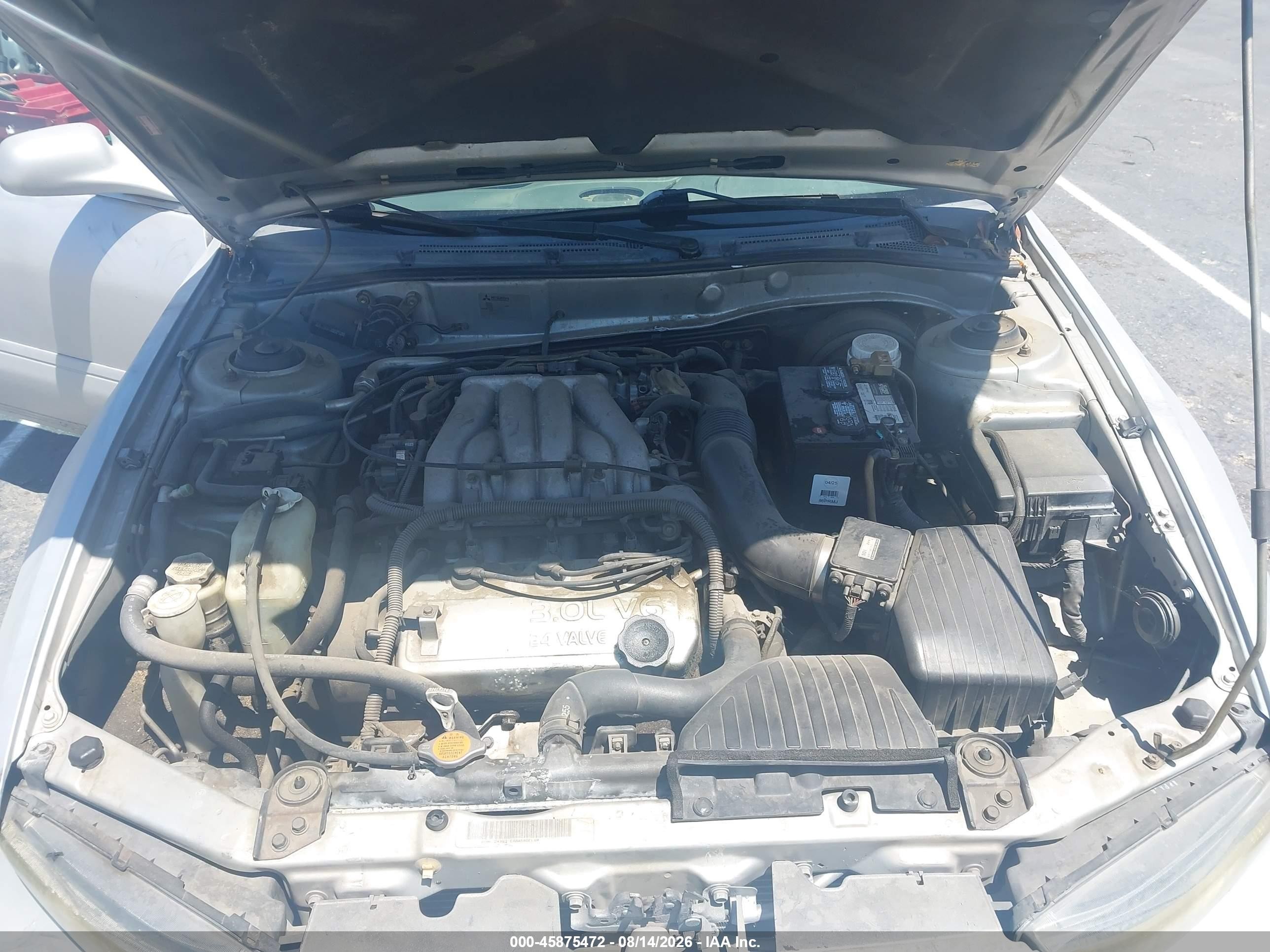 2003 Mitsubishi Galant Es V6/gtz/ls V6 Silver vin: 4A3AA46H93E128165