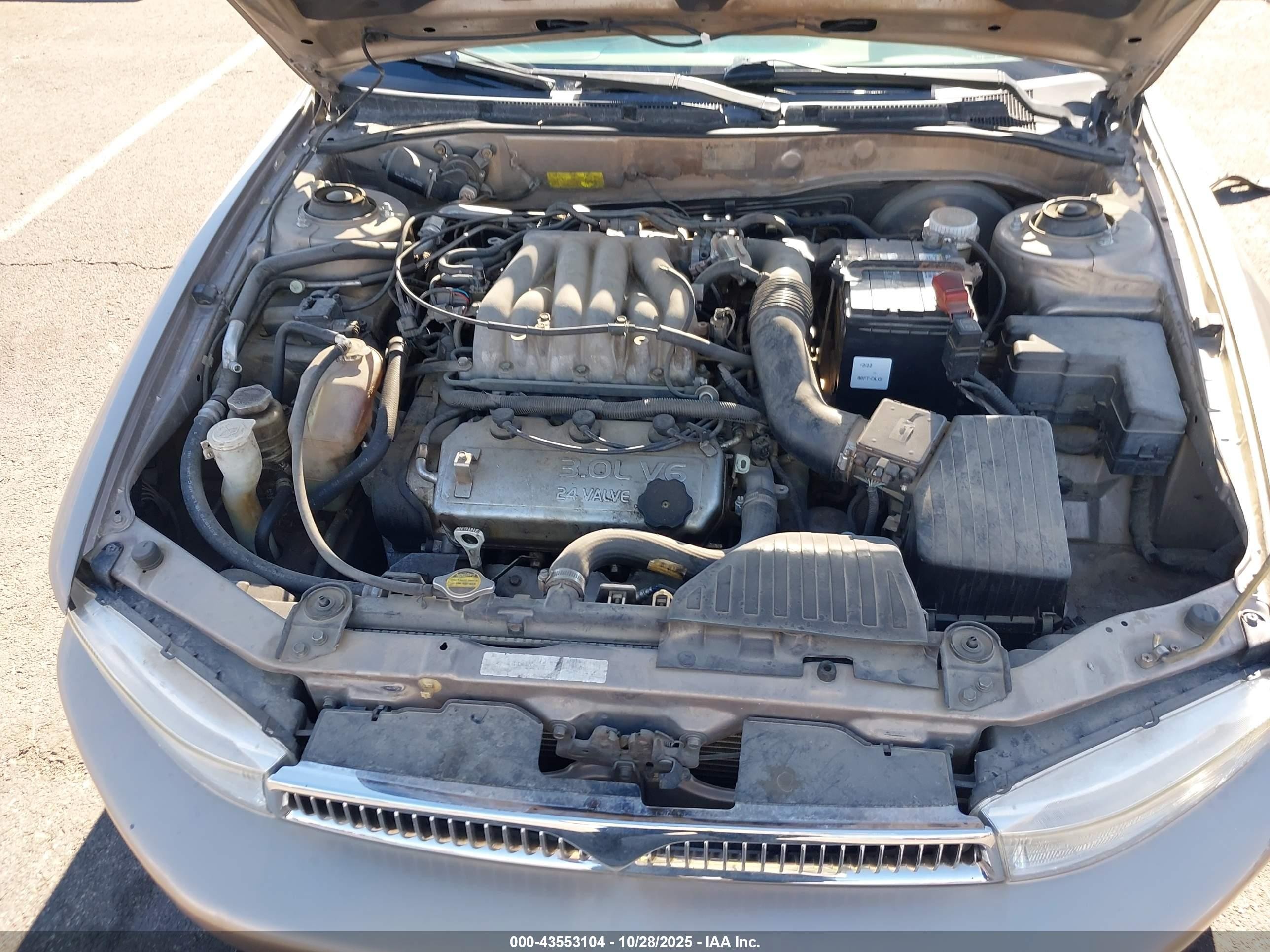 1999 Mitsubishi Galant Es V6/gtz Gold vin: 4A3AA46L7XE029256
