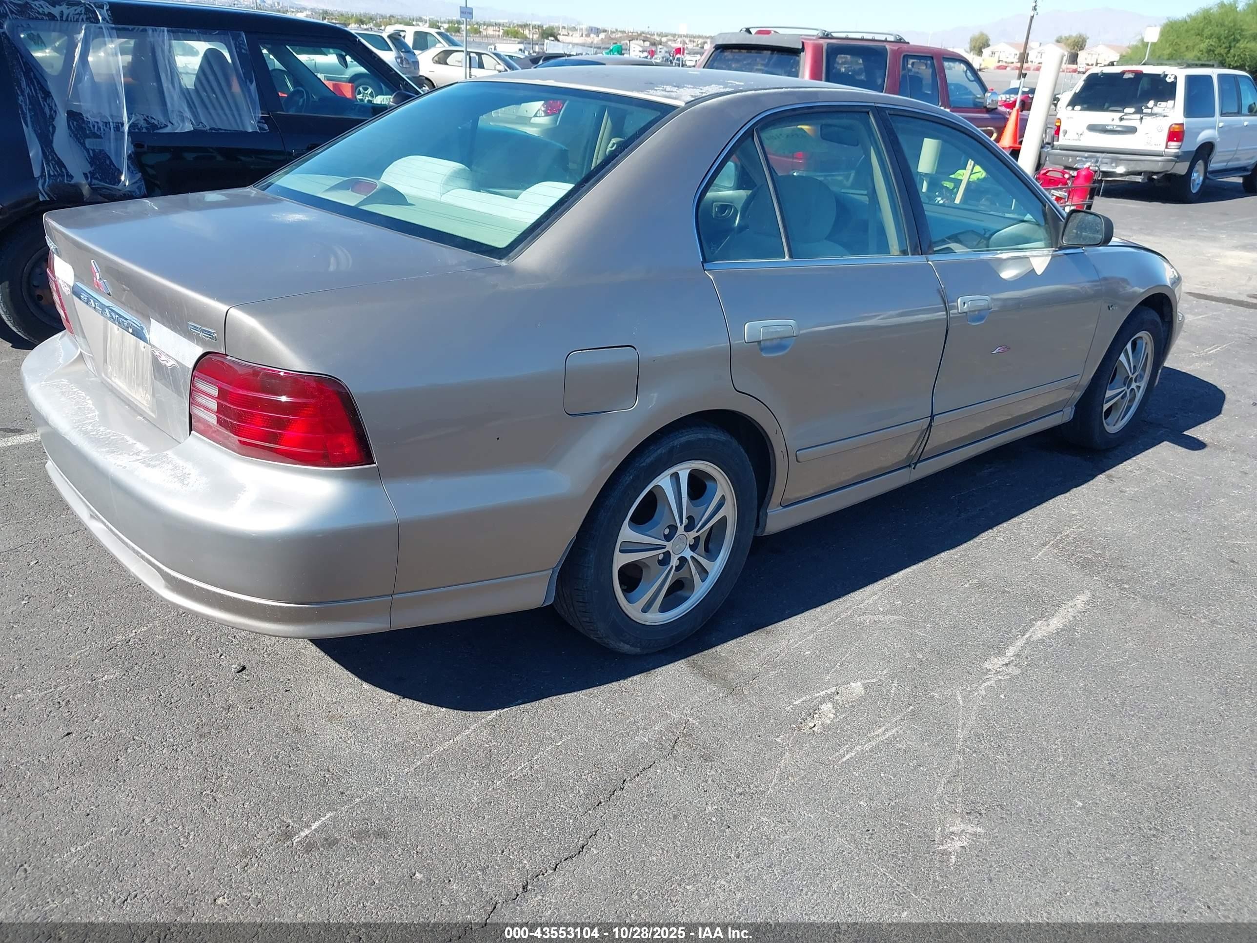 1999 Mitsubishi Galant Es V6/gtz Gold vin: 4A3AA46L7XE029256