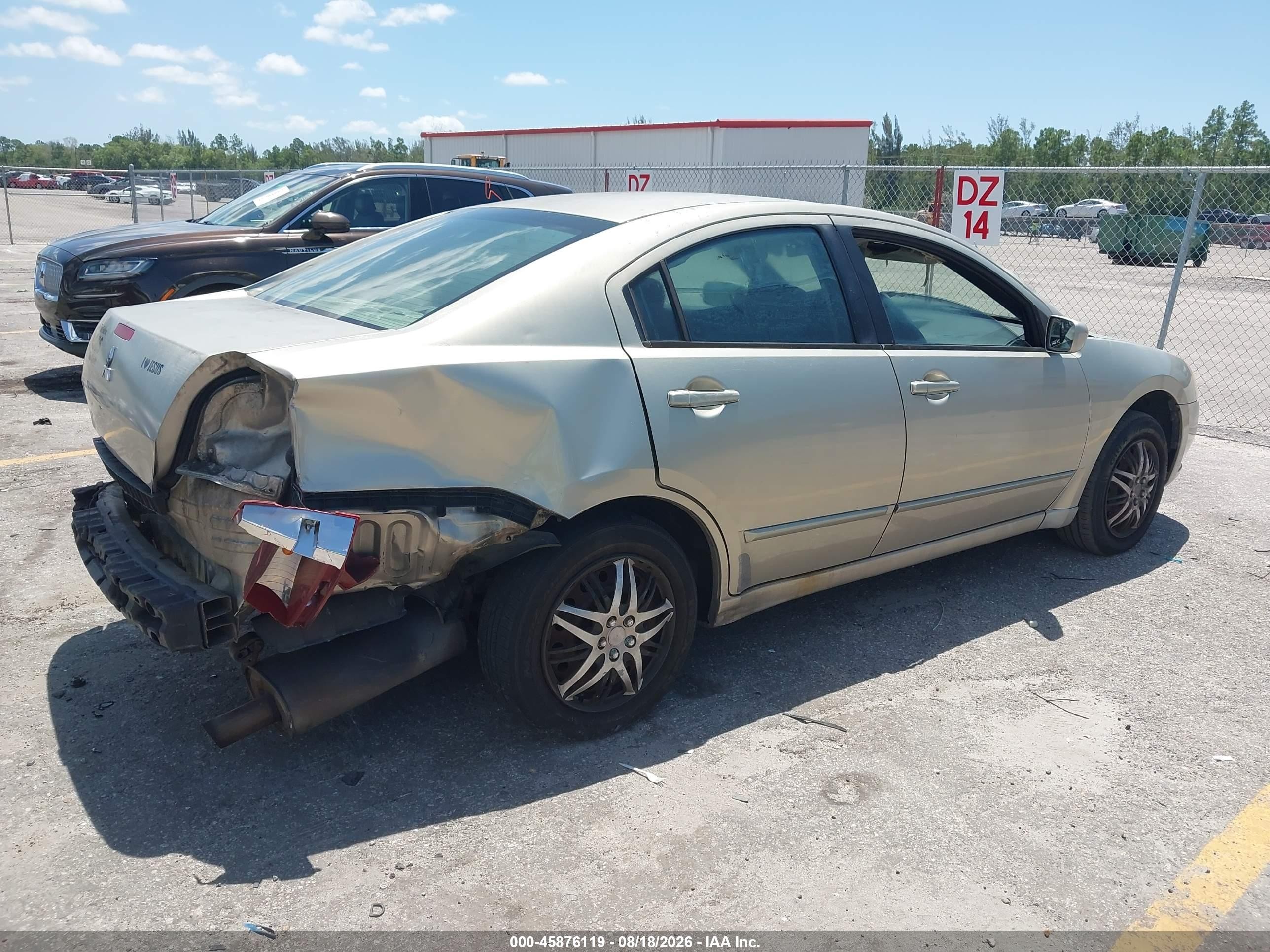 2005 Mitsubishi Galant Es/se Silver vin: 4A3AB36F05E050187