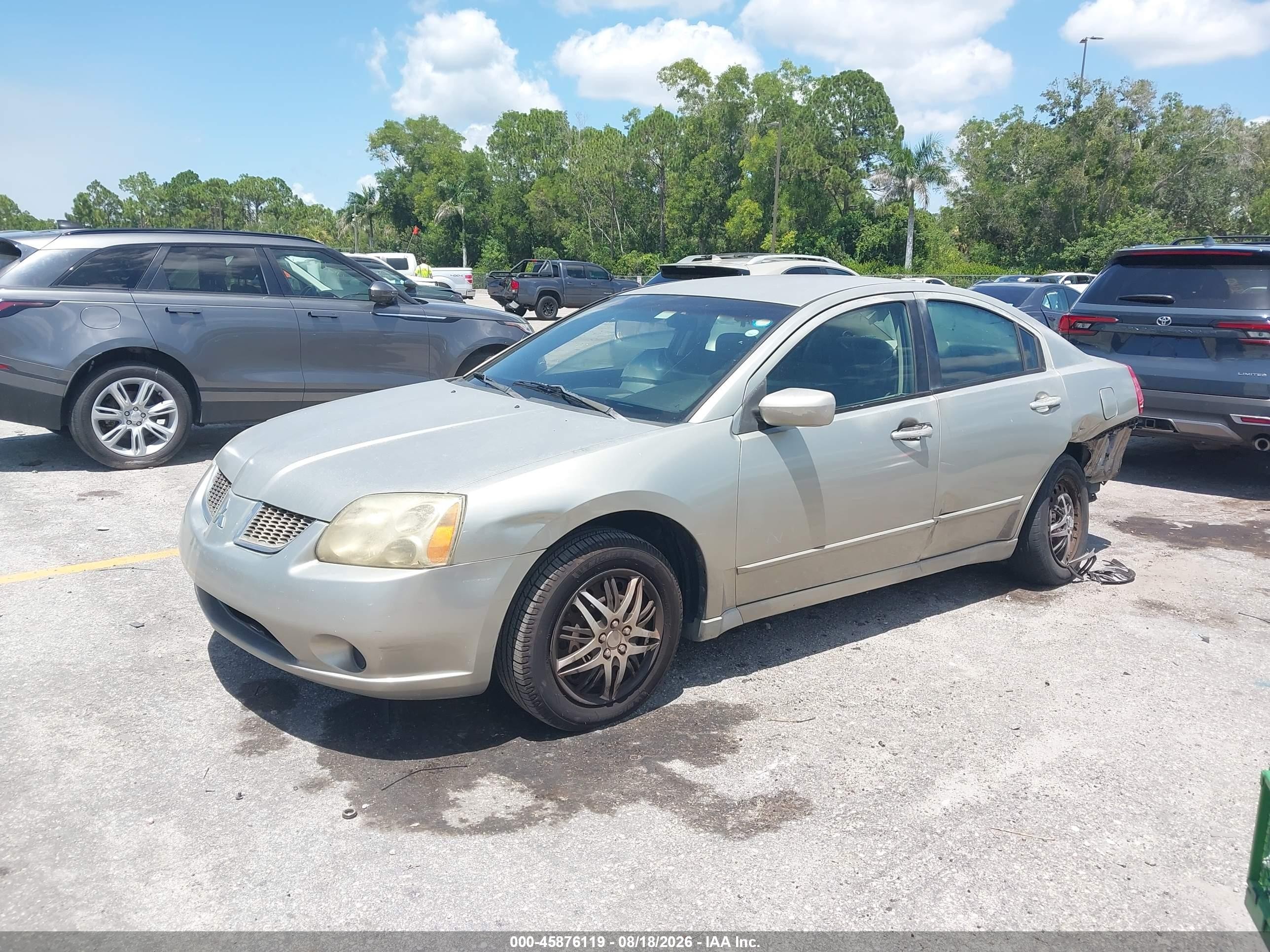 2005 Mitsubishi Galant Es/se Silver vin: 4A3AB36F05E050187