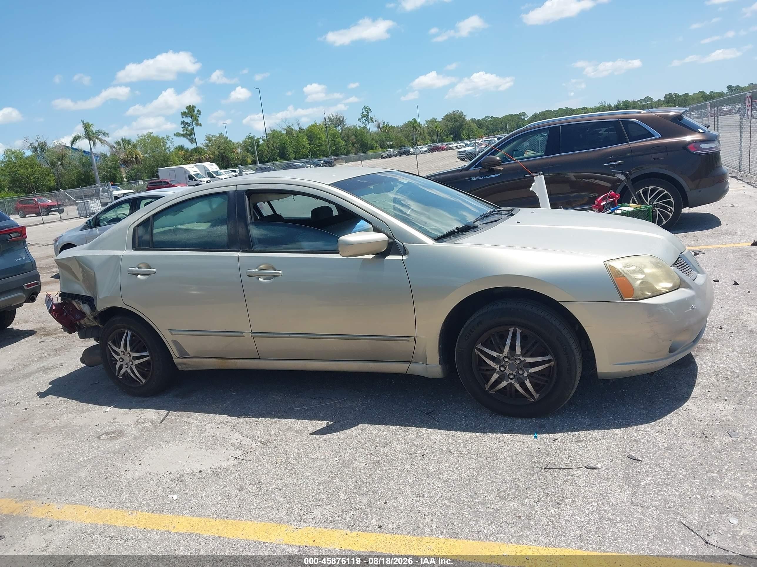 2005 Mitsubishi Galant Es/se Silver vin: 4A3AB36F05E050187