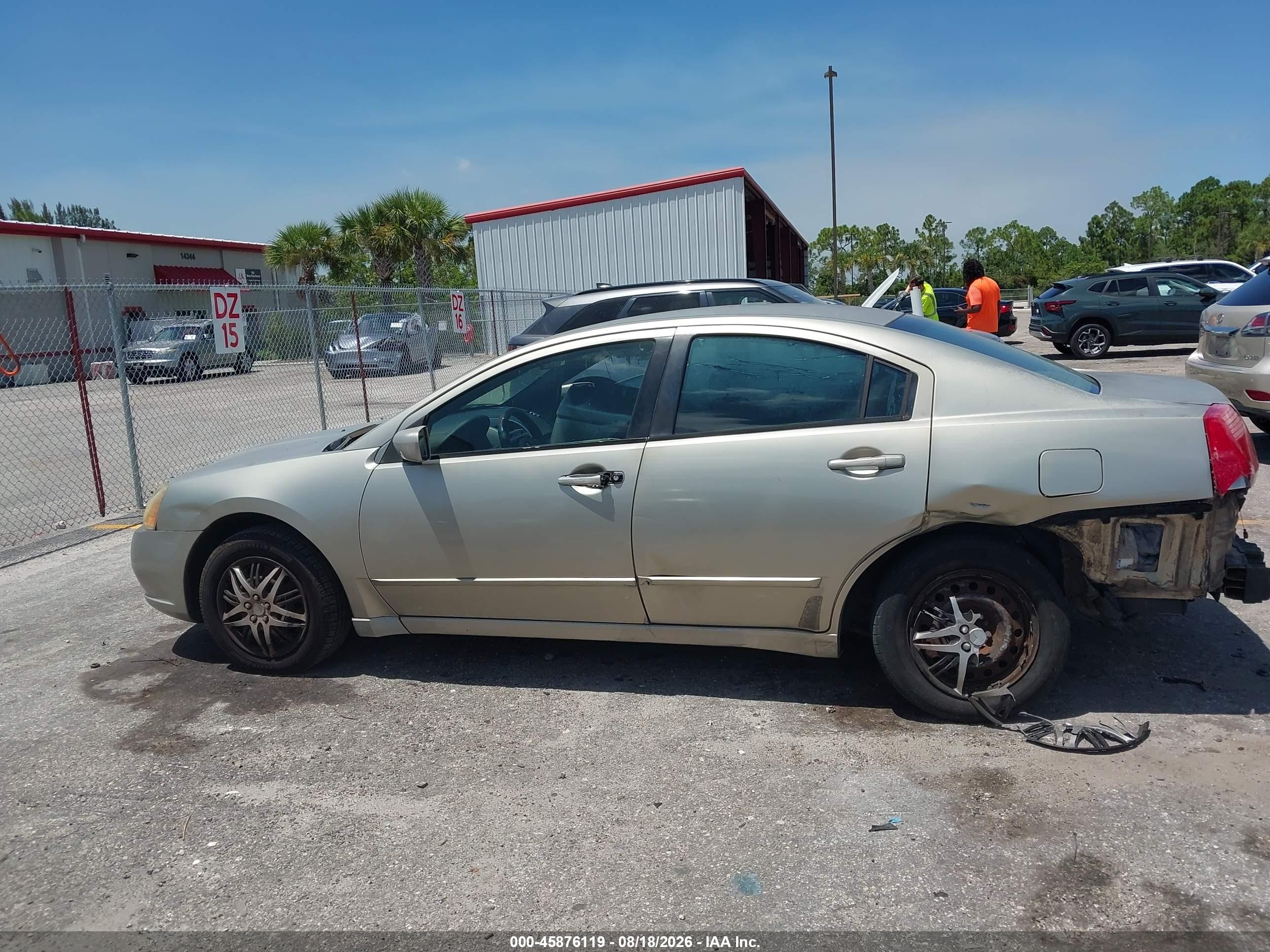 2005 Mitsubishi Galant Es/se Silver vin: 4A3AB36F05E050187