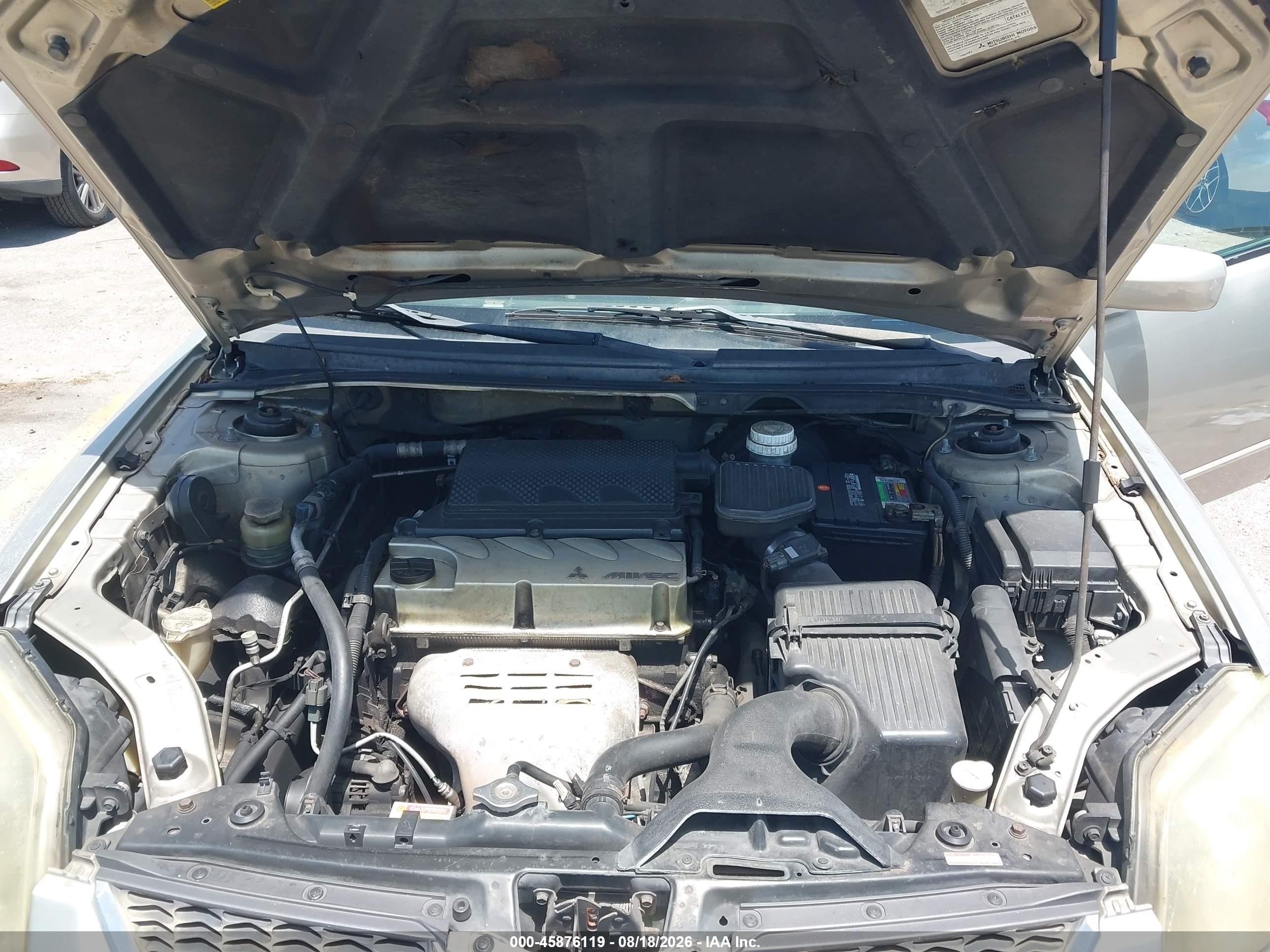 2005 Mitsubishi Galant Es/se Silver vin: 4A3AB36F05E050187