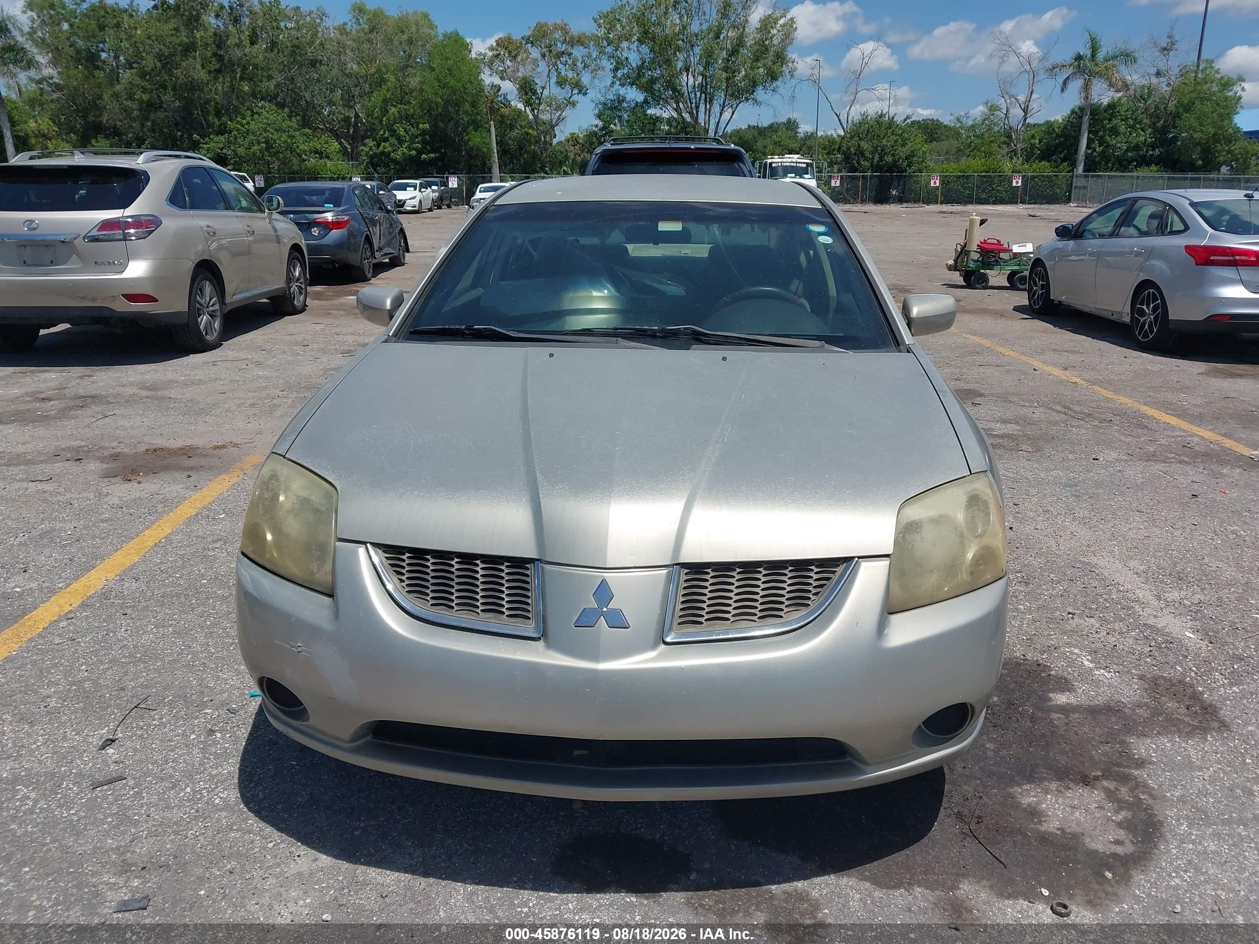 2005 Mitsubishi Galant Es/se Silver vin: 4A3AB36F05E050187