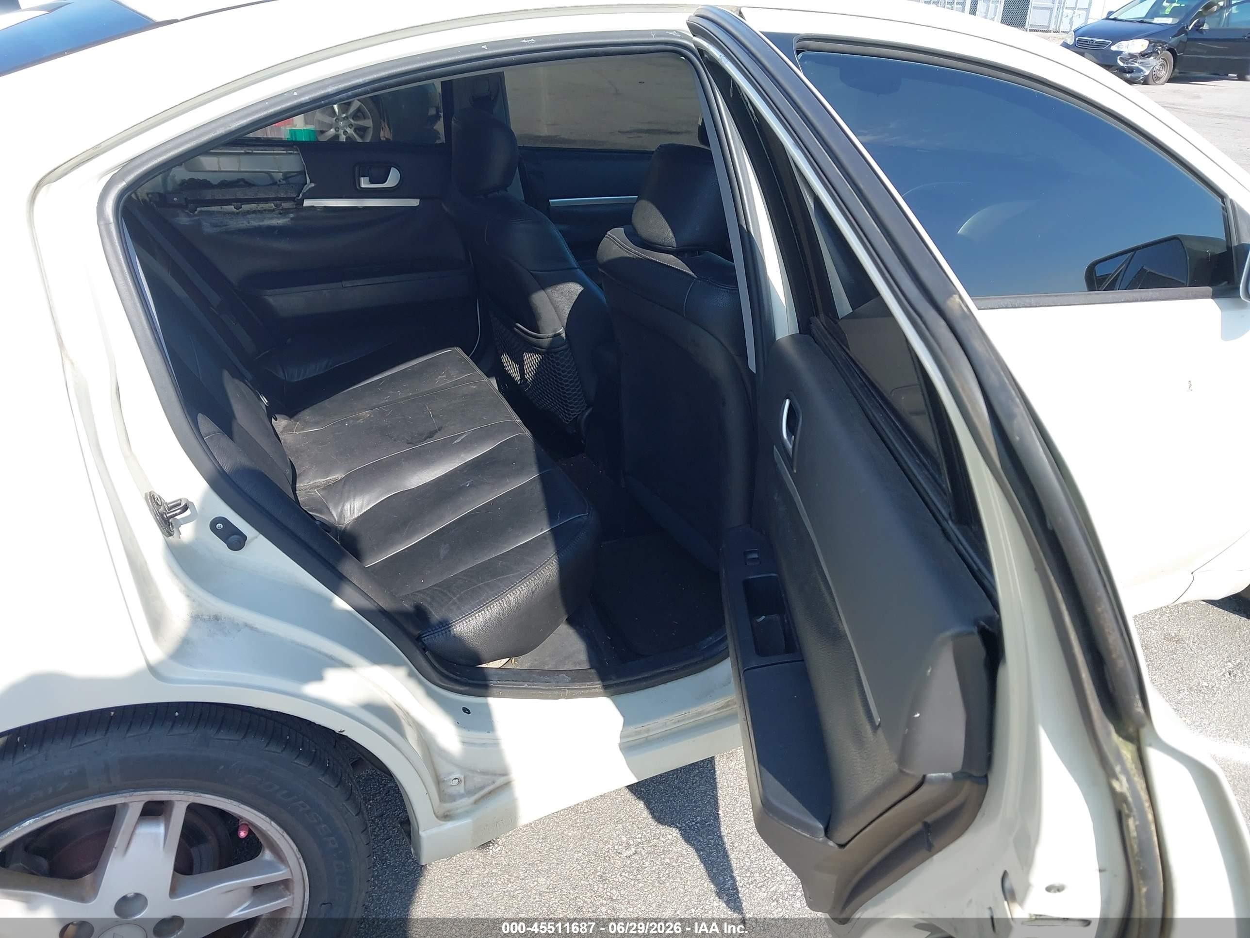 2007 Mitsubishi Galant Es/se White vin: 4A3AB36F07E053304