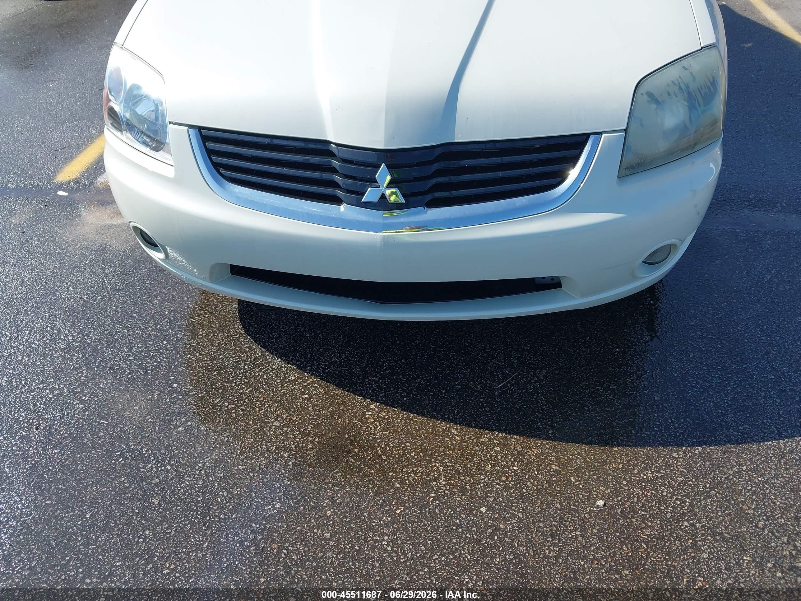 2007 Mitsubishi Galant Es/se White vin: 4A3AB36F07E053304