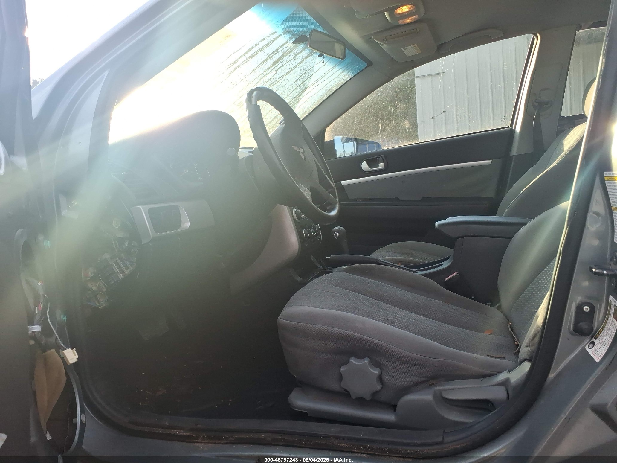 2007 Mitsubishi Galant Es/se Gray vin: 4A3AB36F07E074928