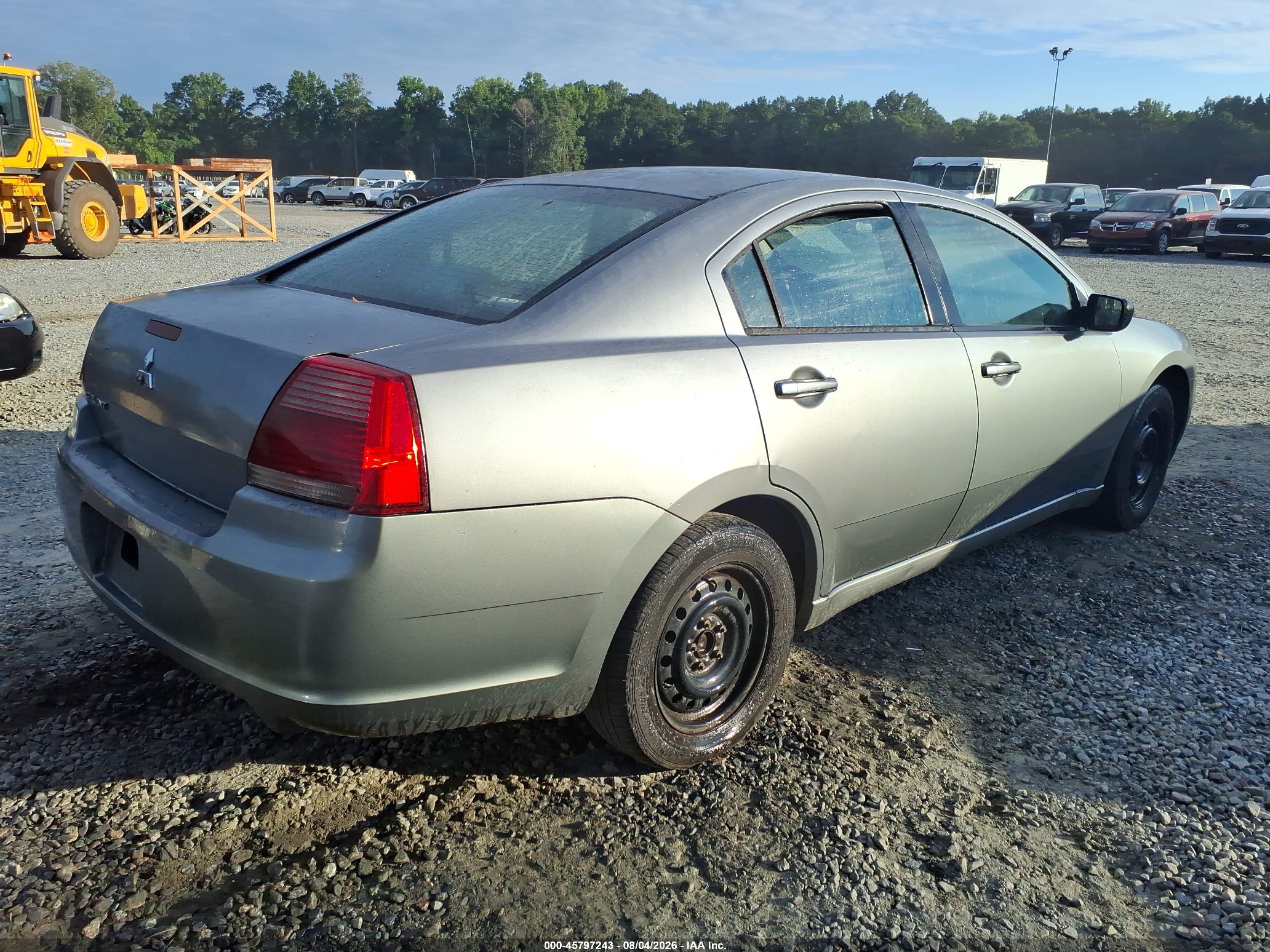 2007 Mitsubishi Galant Es/se Gray vin: 4A3AB36F07E074928
