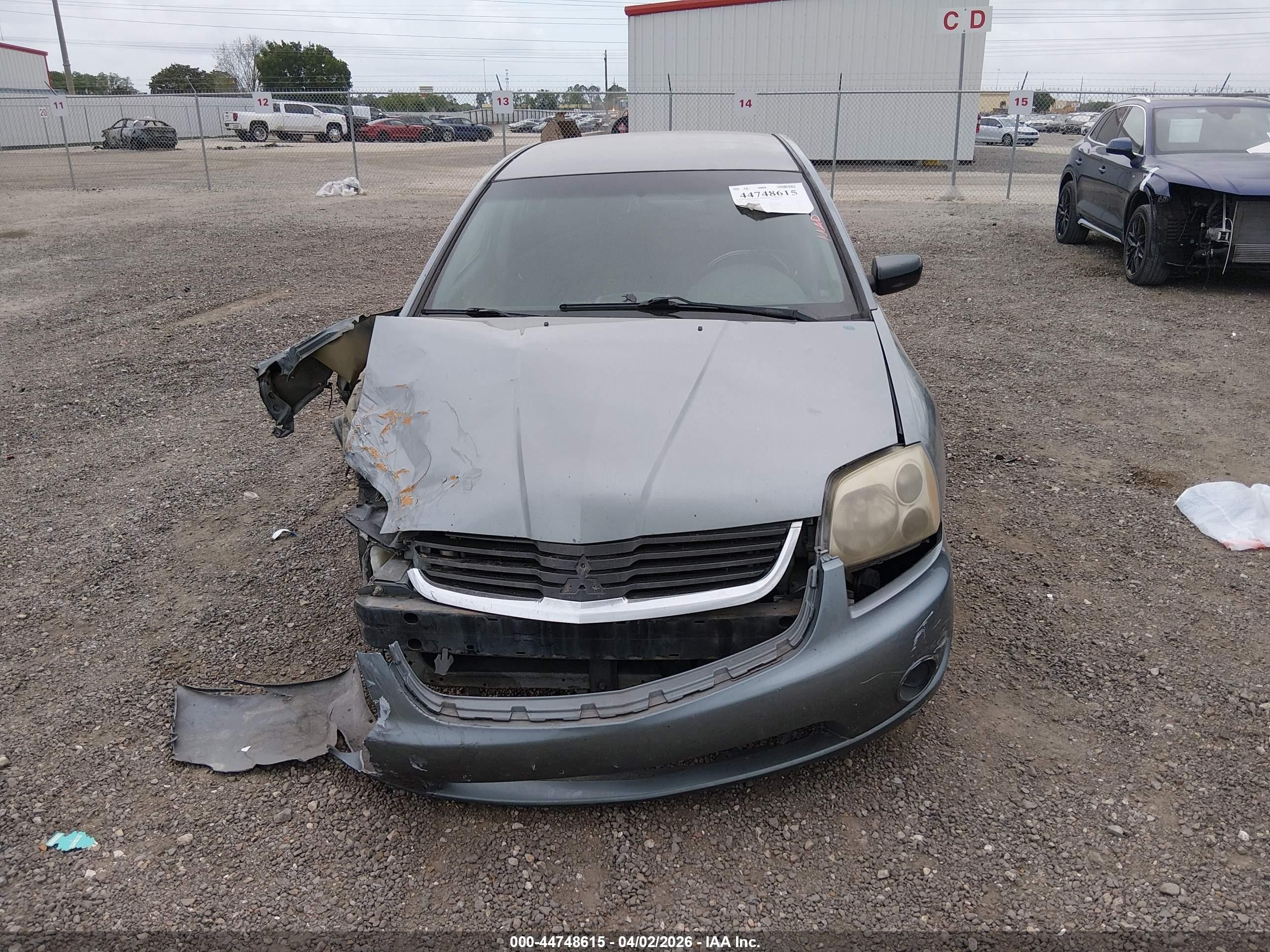 2008 Mitsubishi Galant Es Gray vin: 4A3AB36F08E033426