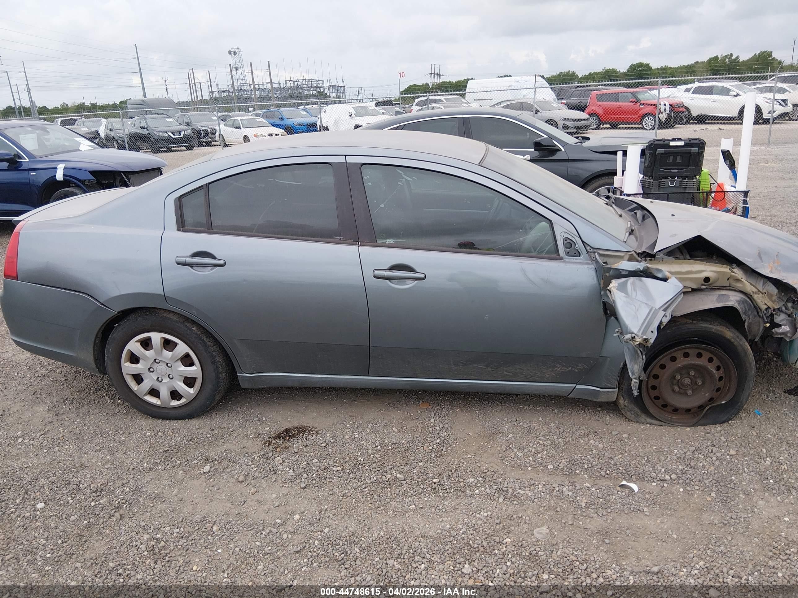 2008 Mitsubishi Galant Es Gray vin: 4A3AB36F08E033426