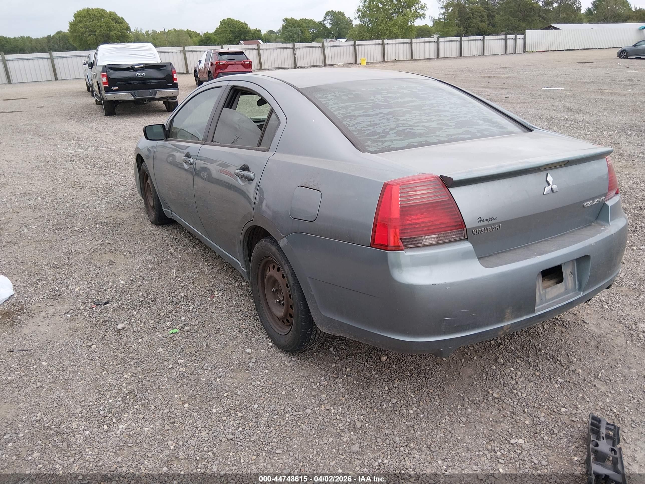 2008 Mitsubishi Galant Es Gray vin: 4A3AB36F08E033426