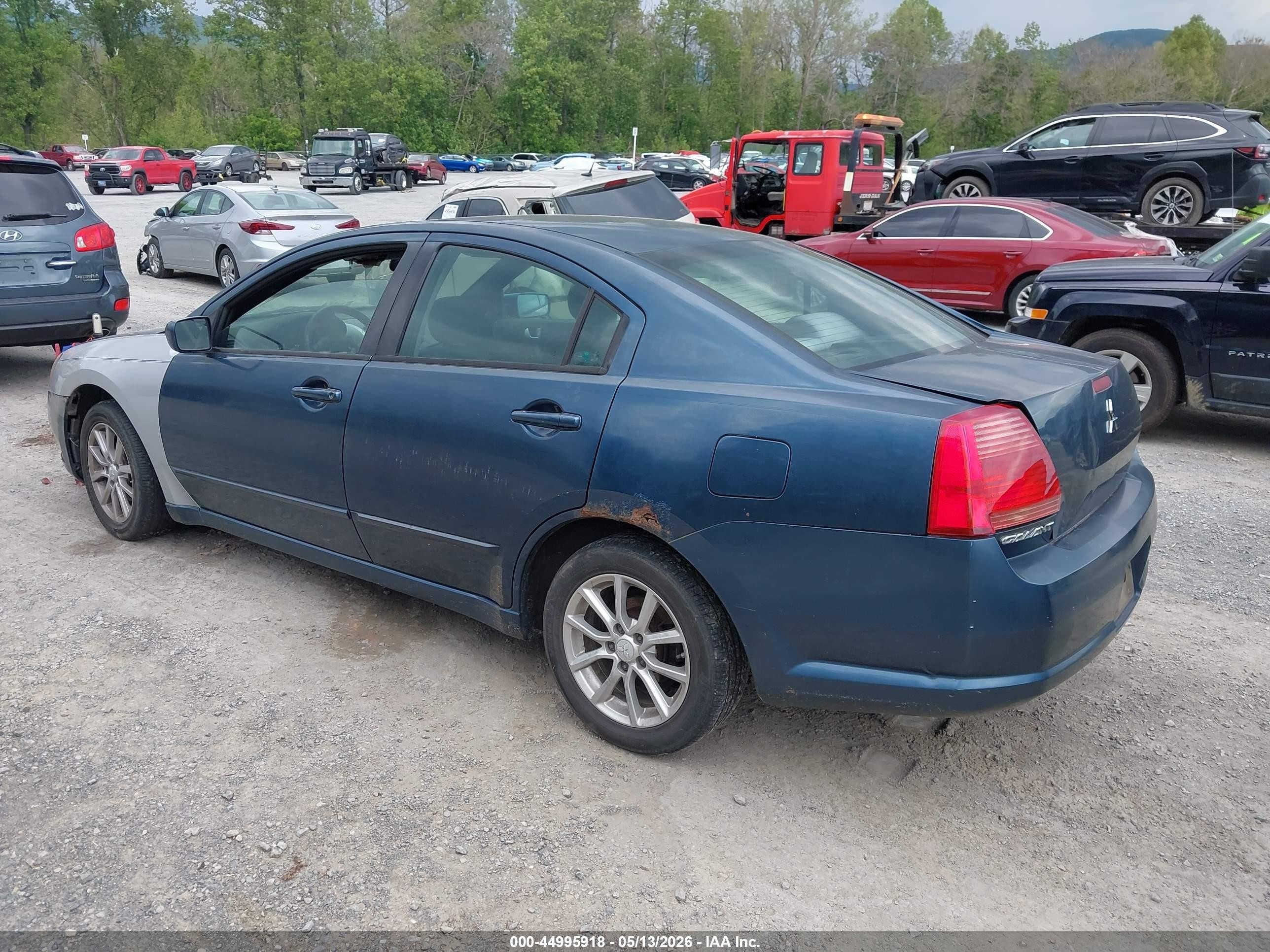 2006 Mitsubishi Galant Es/se Blue vin: 4A3AB36F16E051365