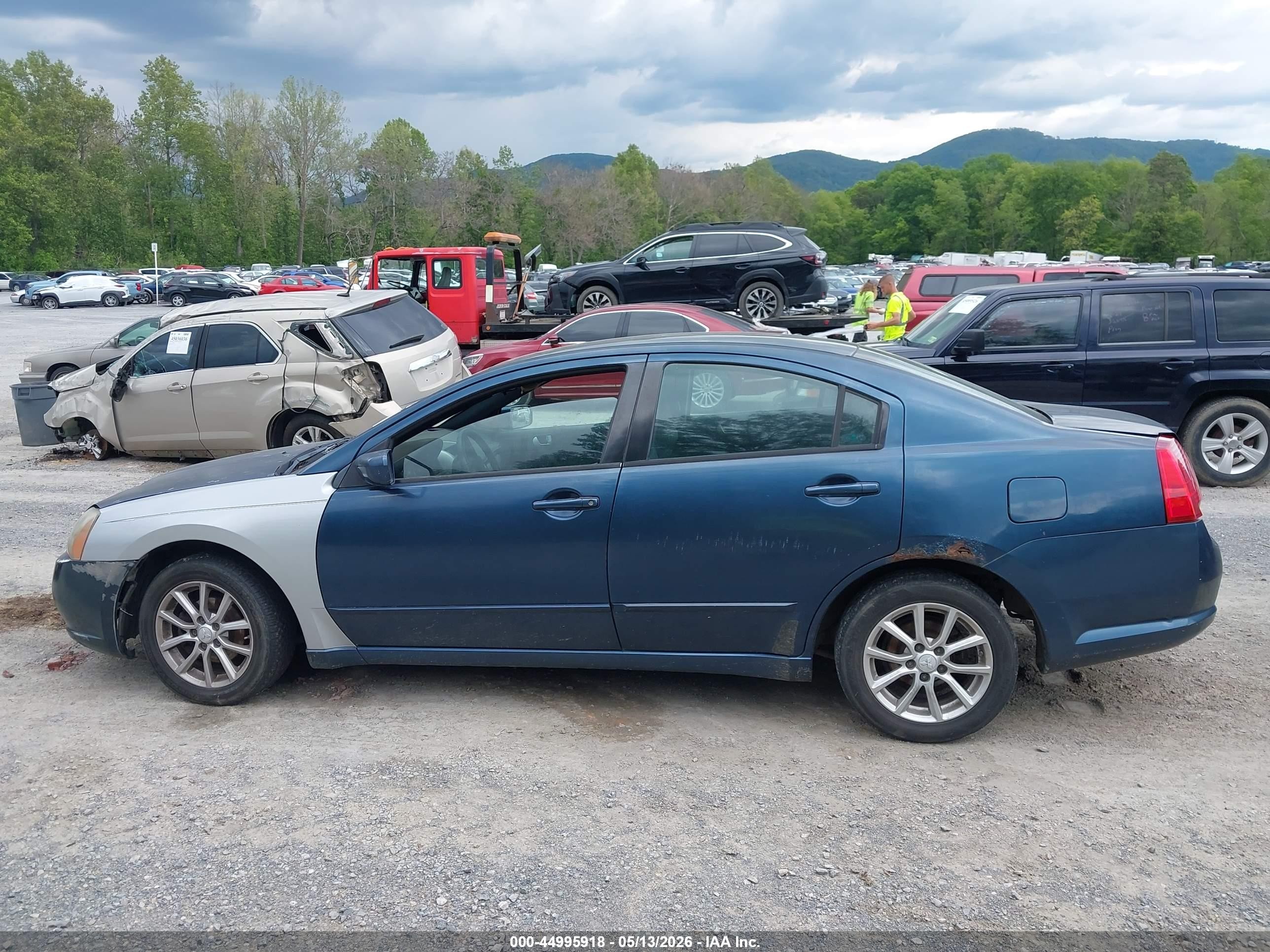 2006 Mitsubishi Galant Es/se Blue vin: 4A3AB36F16E051365