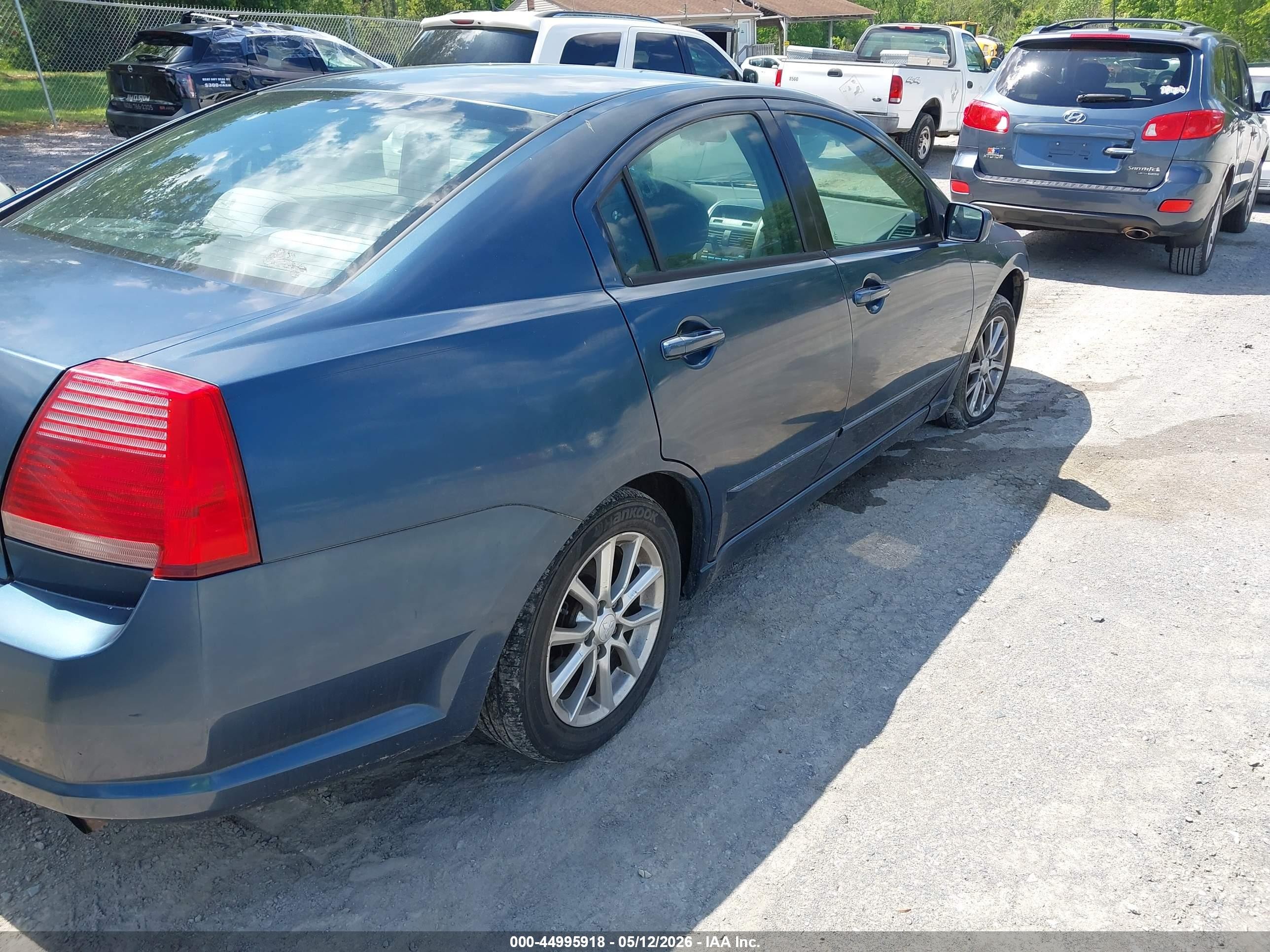 2006 Mitsubishi Galant Es/se Blue vin: 4A3AB36F16E051365