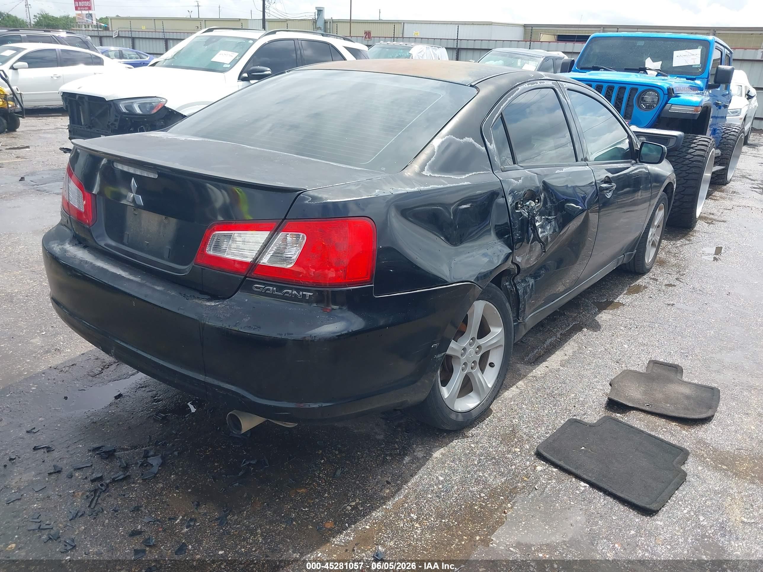 2009 Mitsubishi Galant Es/sport Edition Black vin: 4A3AB36F19E012358