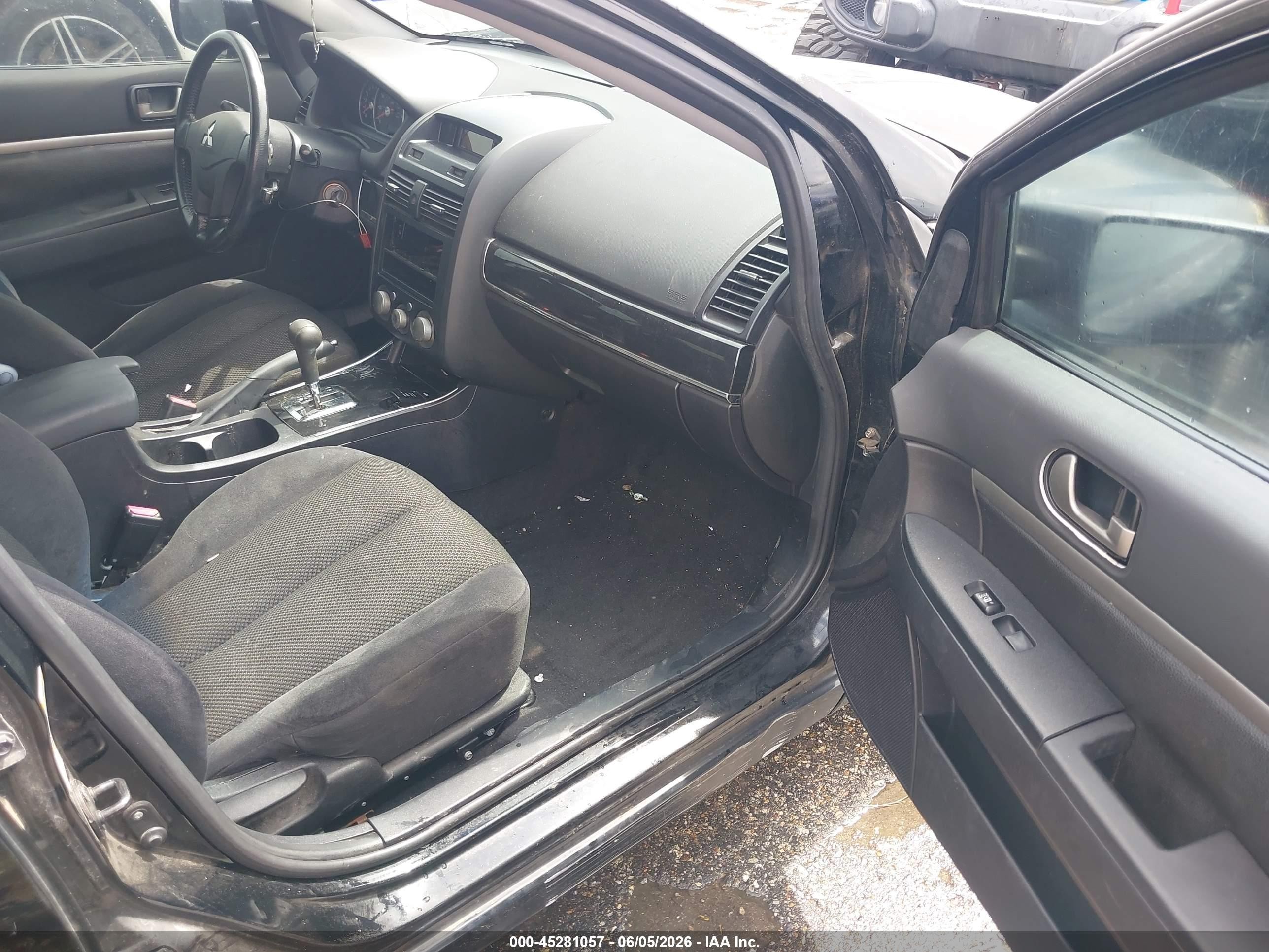2009 Mitsubishi Galant Es/sport Edition Black vin: 4A3AB36F19E012358